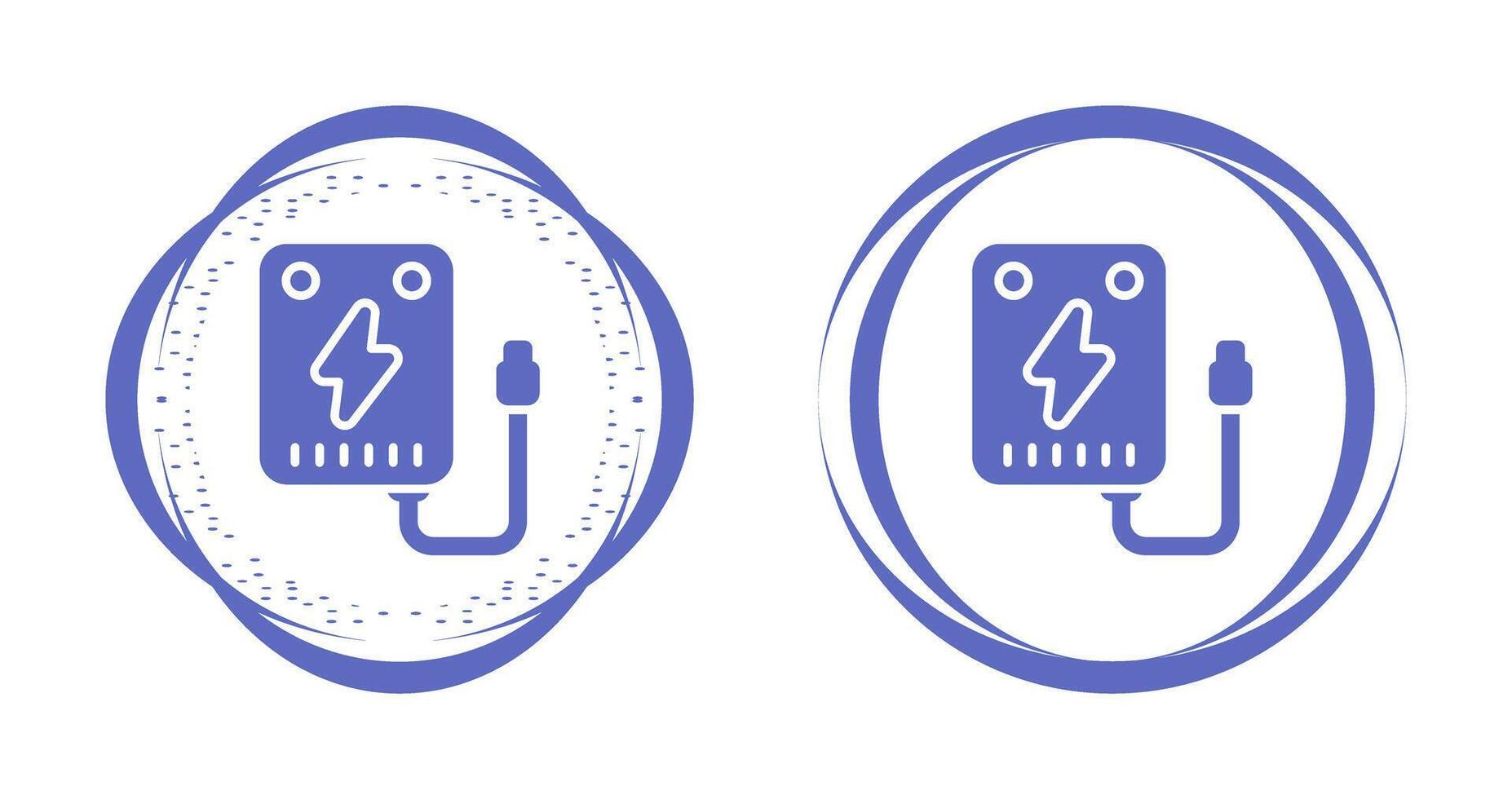 Portable charger Vector Icon