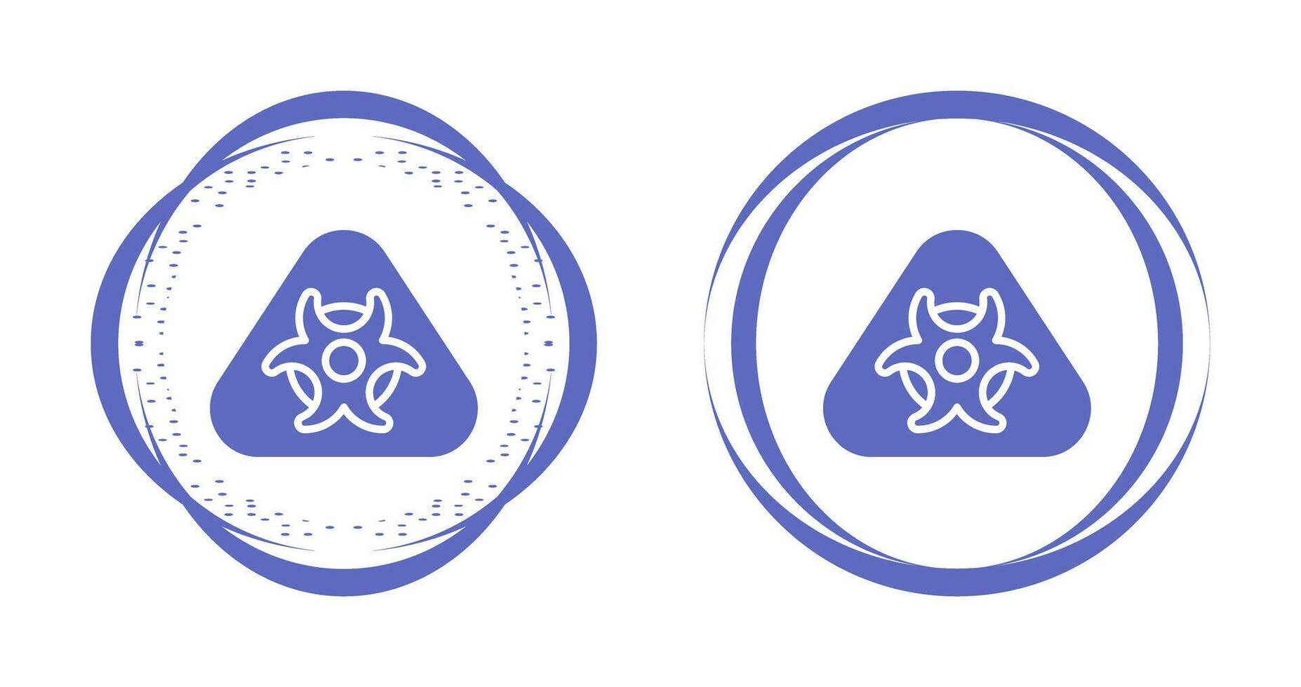 Hazardous materials symbol Vector Icon