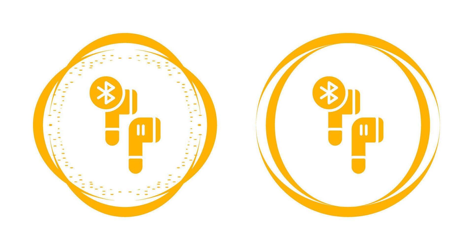 Bluetooth Earphones Vector Icon