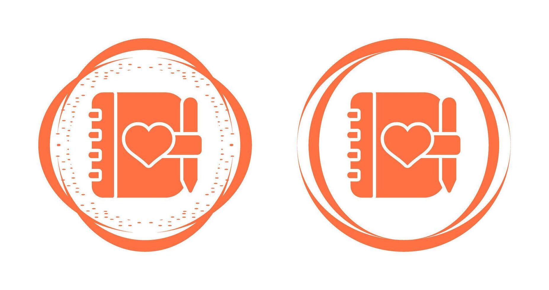 Love journal Vector Icon