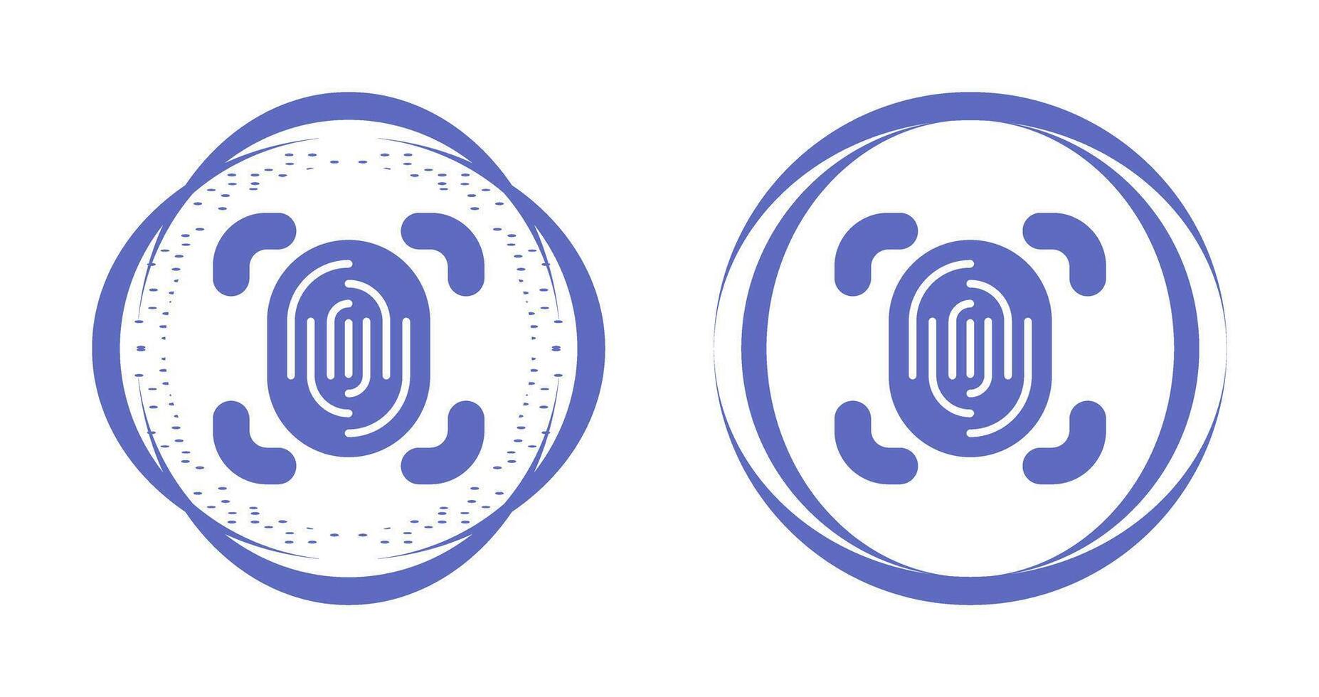 Fingerprint Scanner Vector Icon
