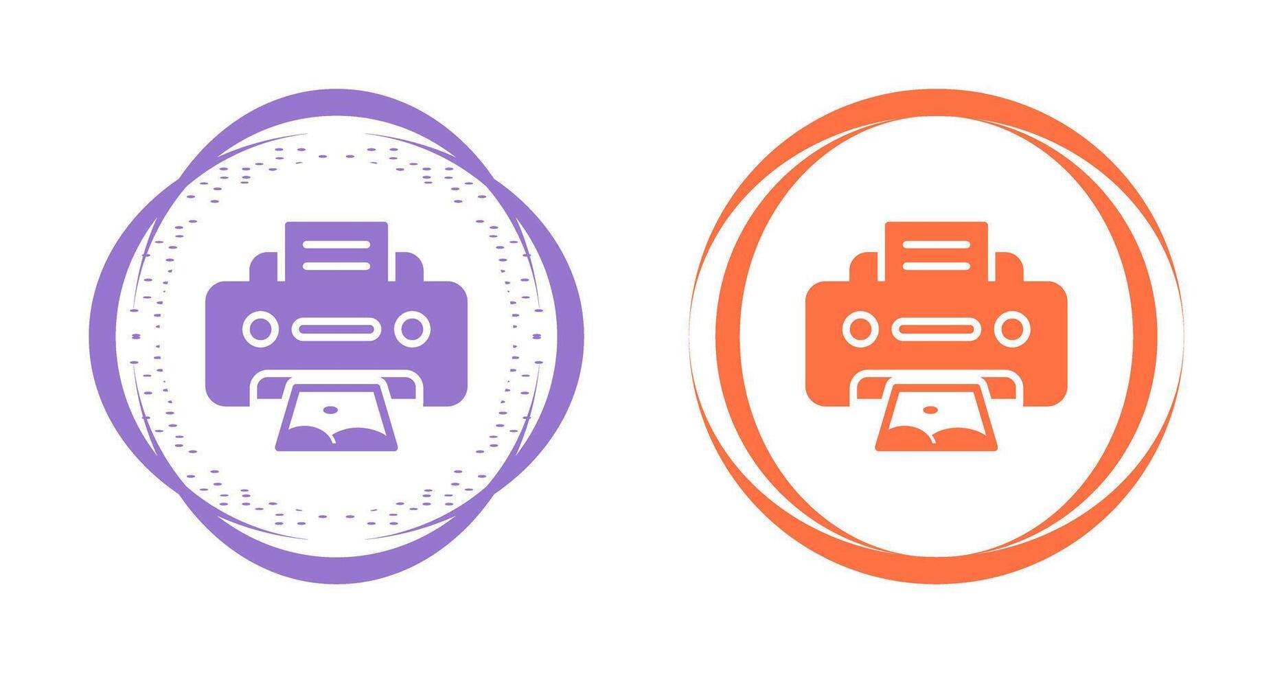 Photo Printer Vector Icon