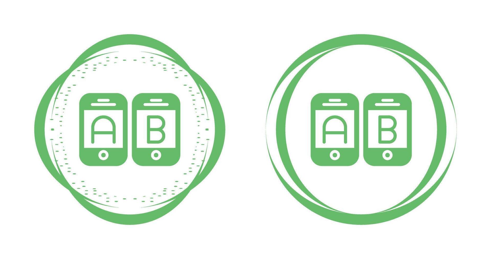 A B Testing Vector Icon