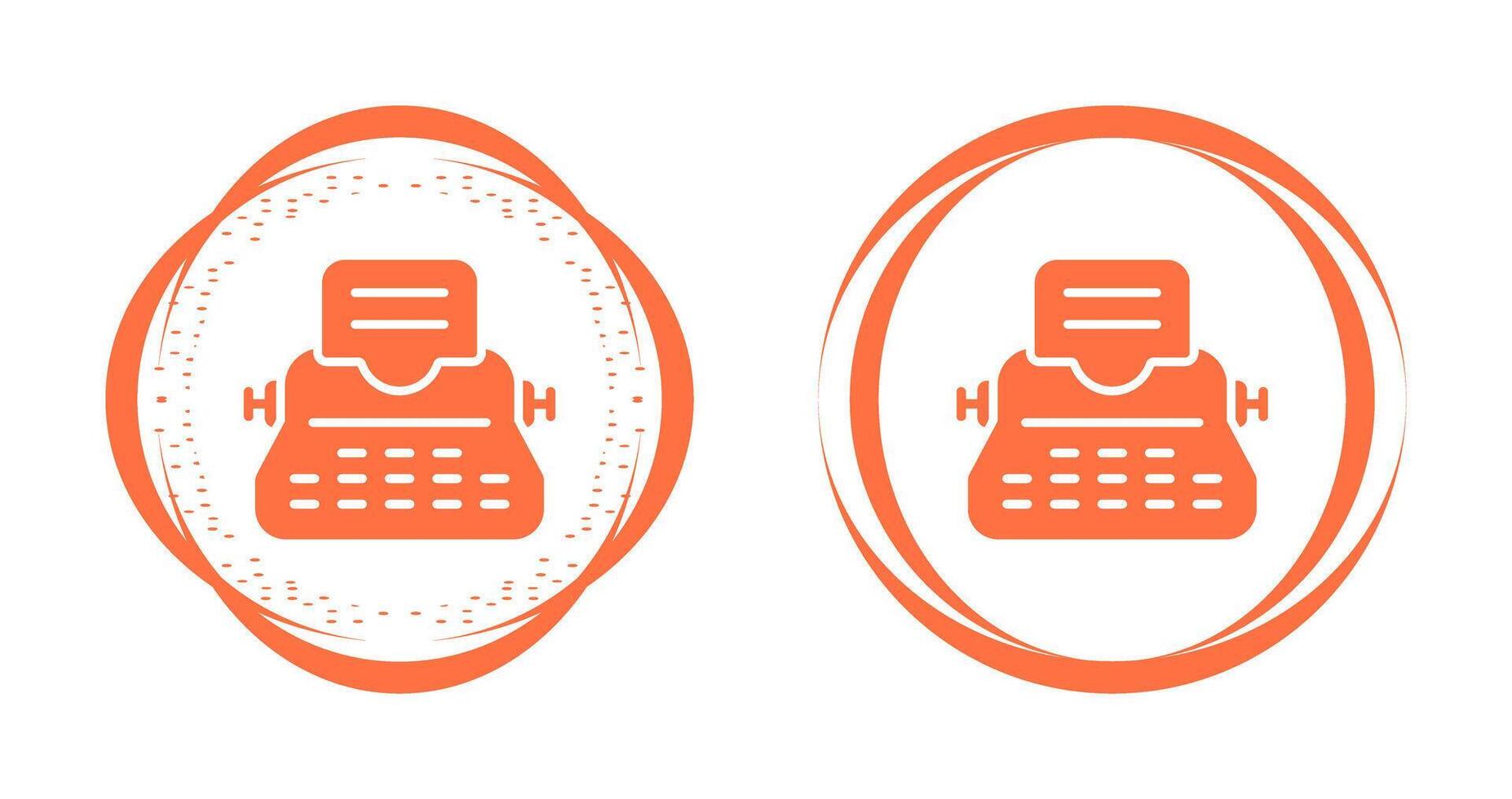 Typewriter Vector Icon