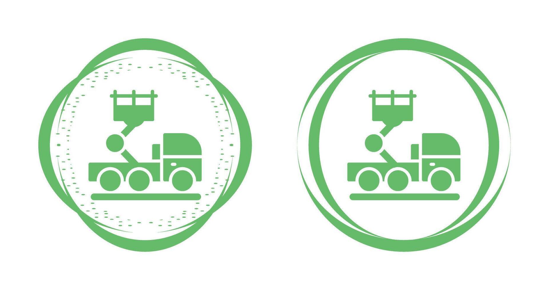 Ladder Truck Vector Icon