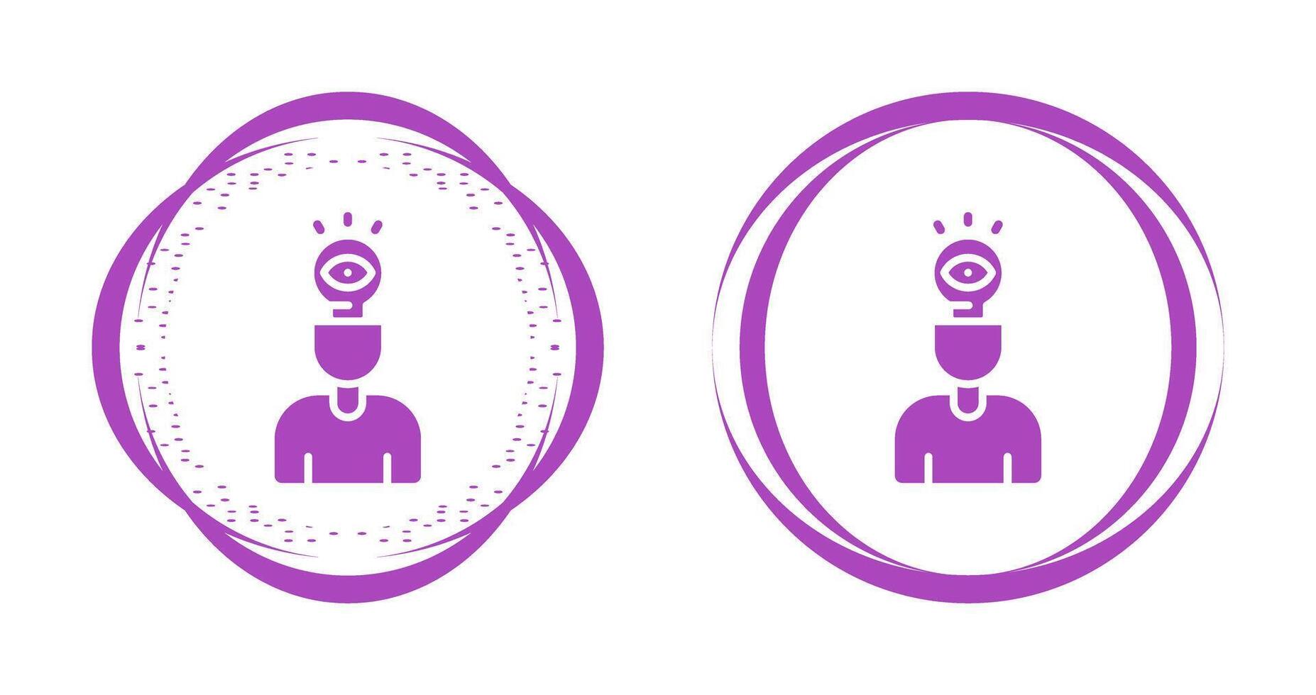 Visual Thinking Vector Icon
