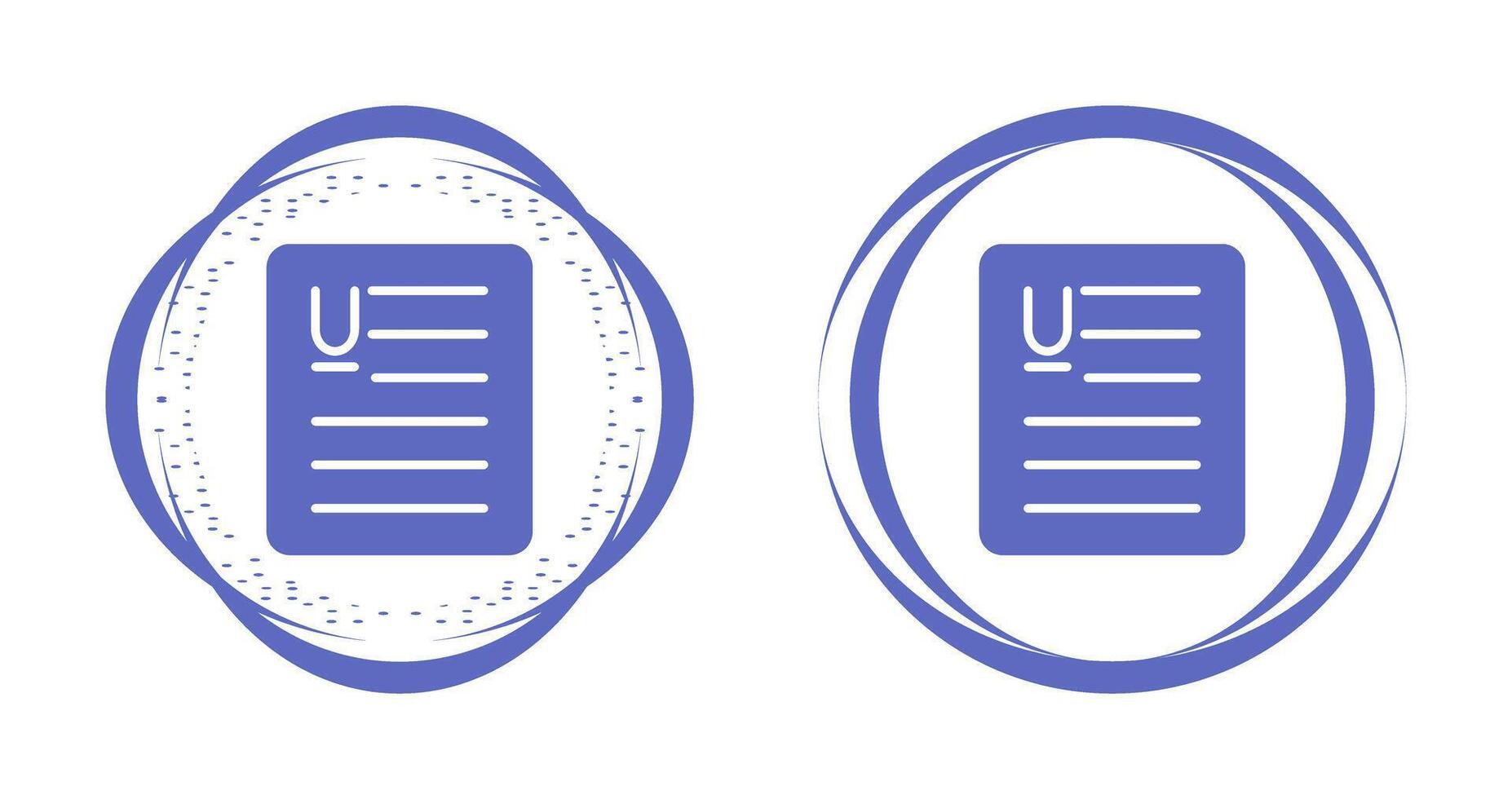 Document Underline Vector Icon