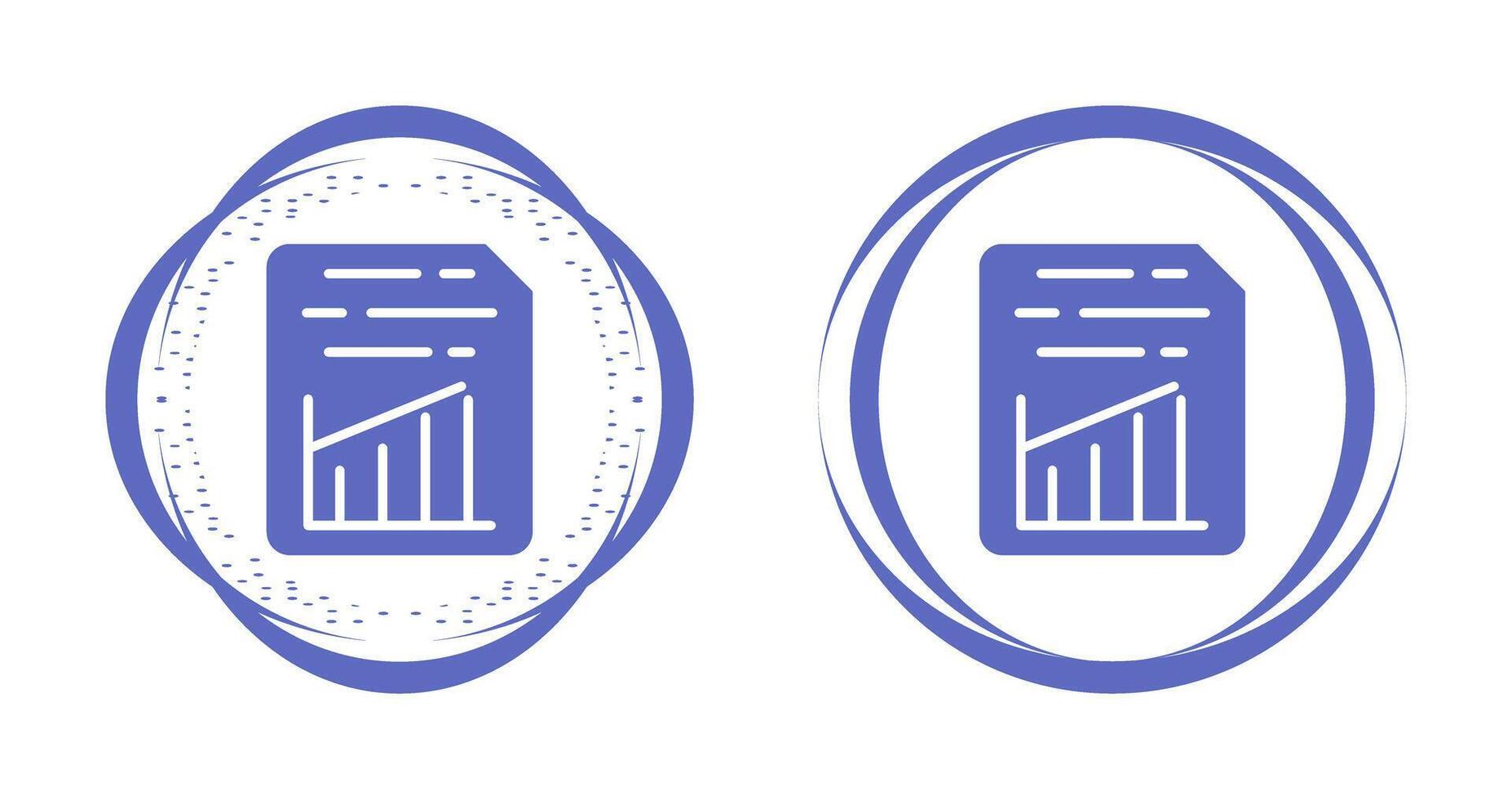 Document Insert Graph Vector Icon