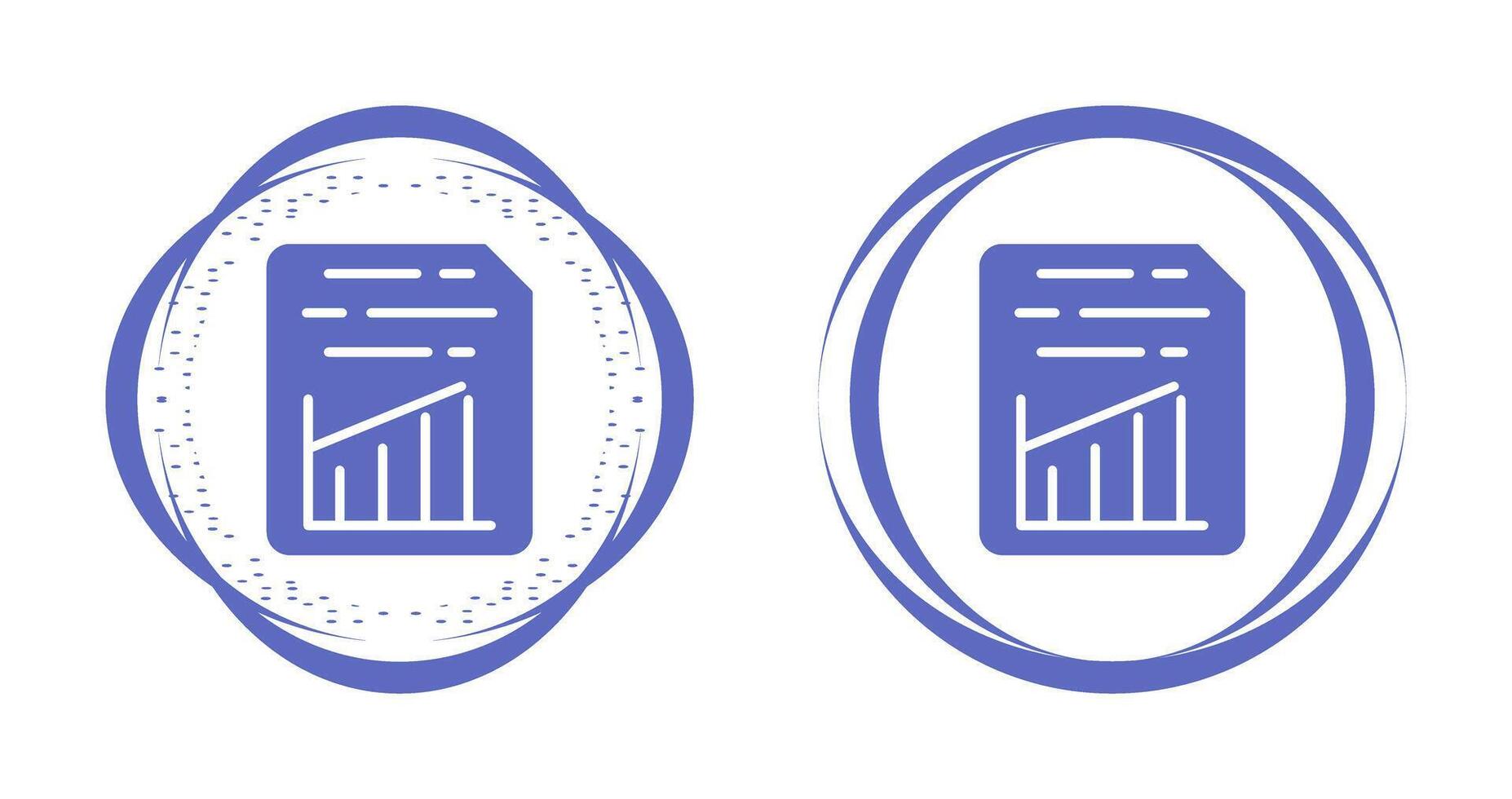 Document Insert Graph Vector Icon