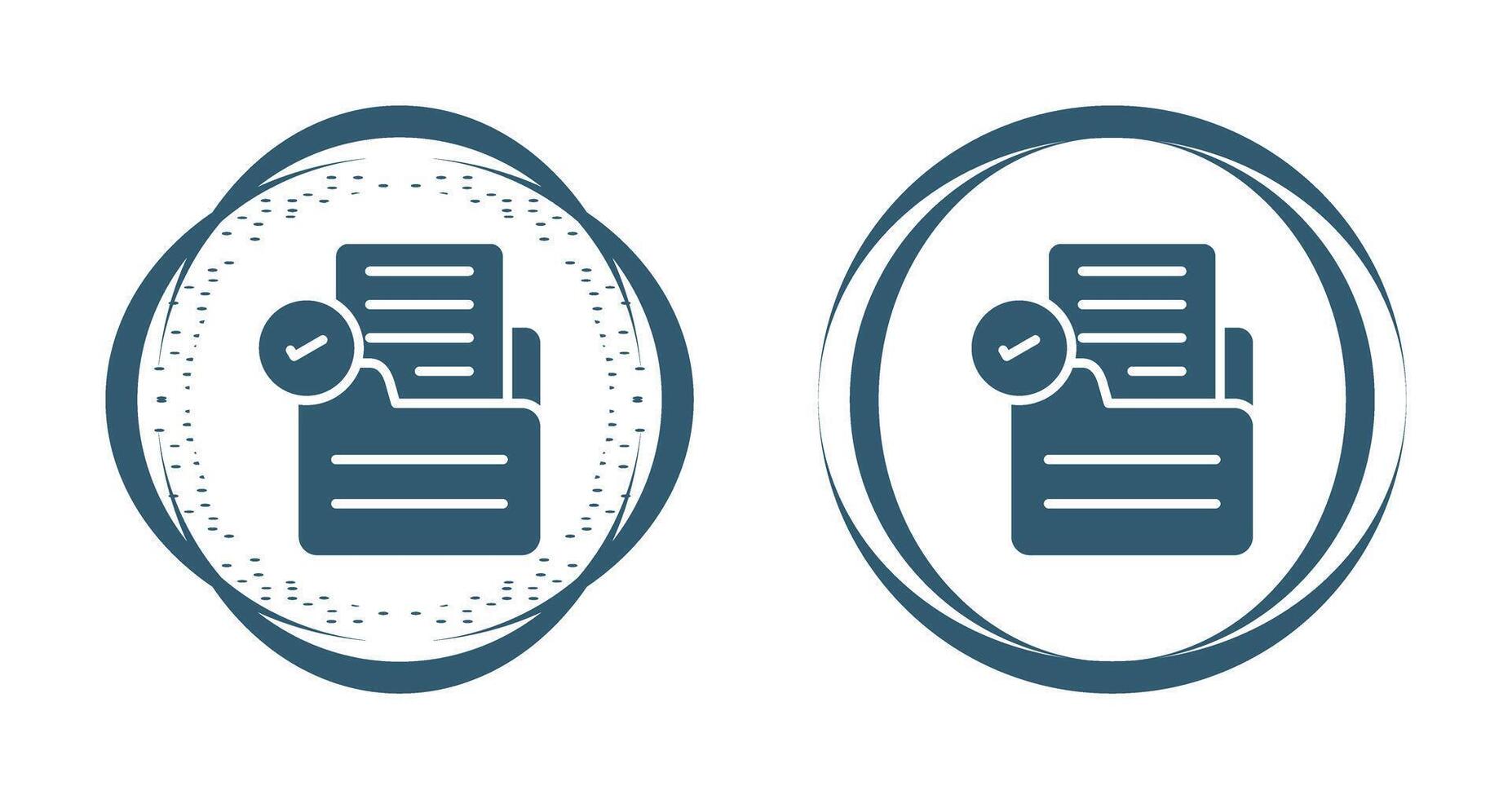 Document Check Vector Icon