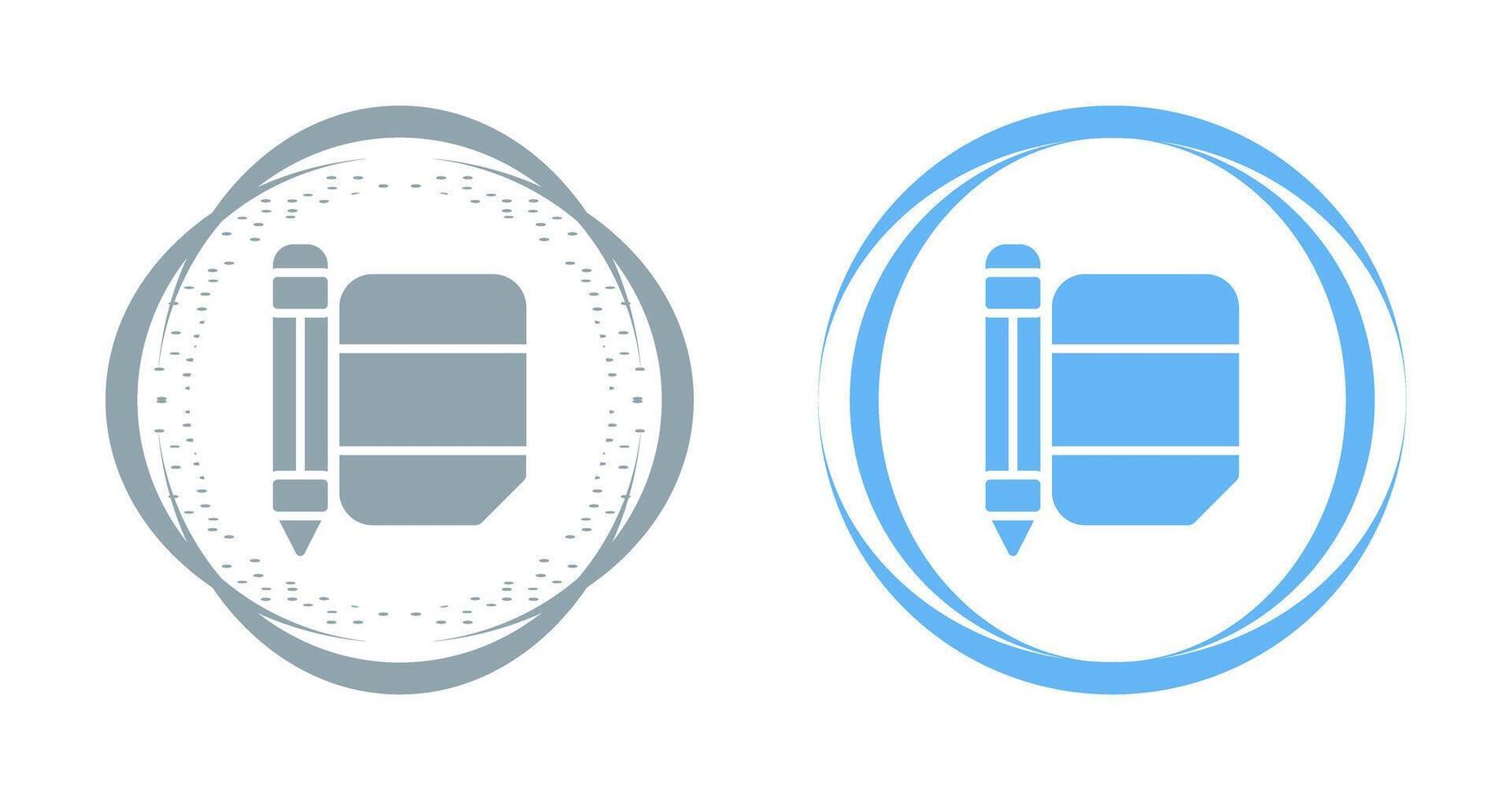 Eraser with pencil Vector Icon
