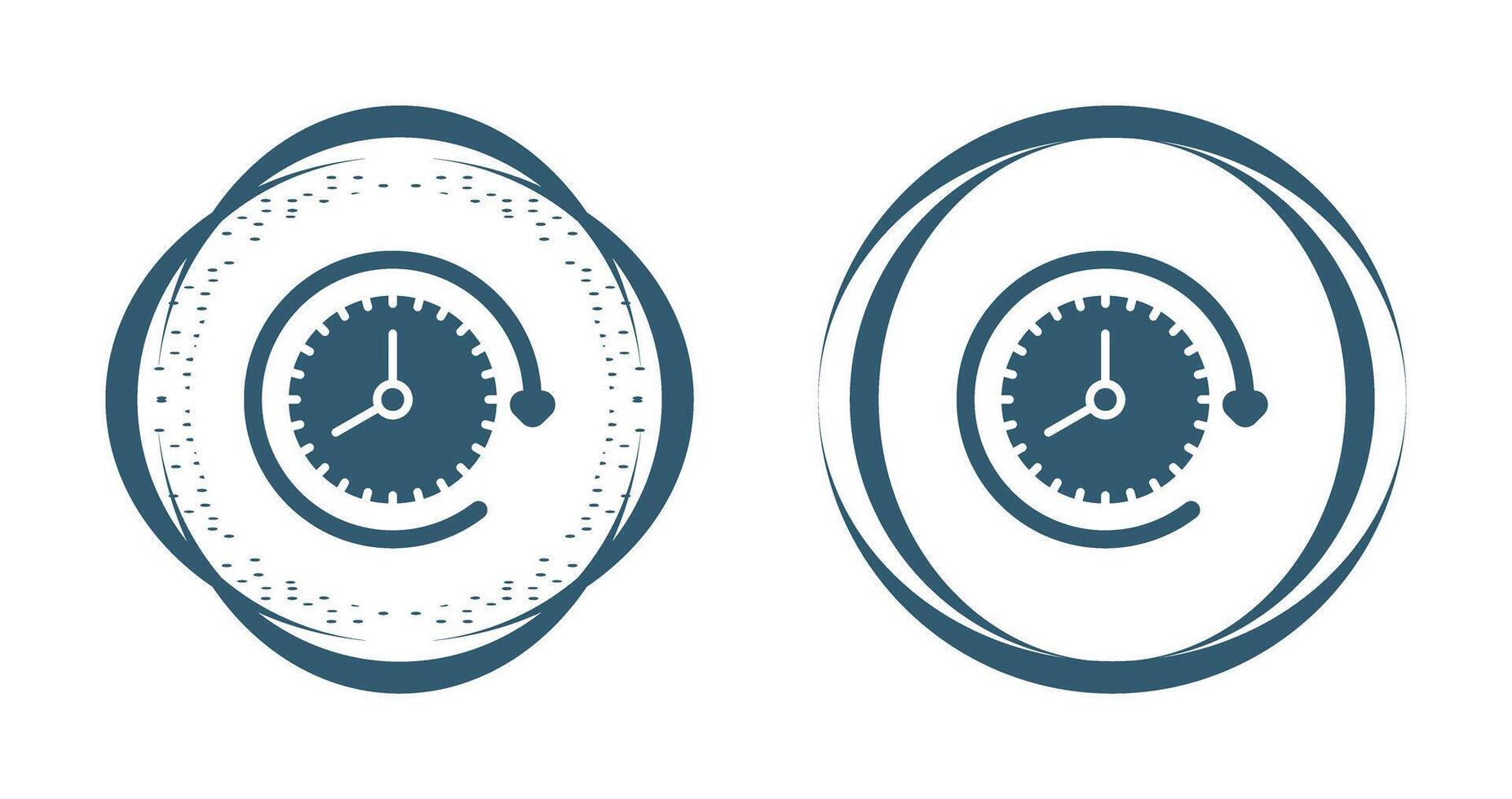 Clock with arrow Vector Icon