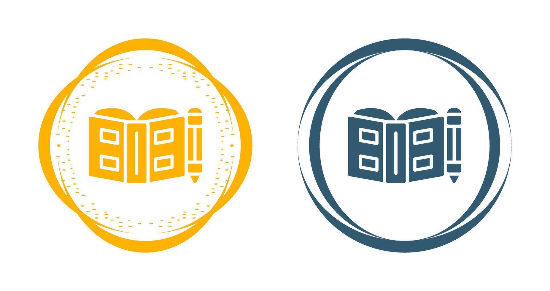 Open book with pen Vector Icon