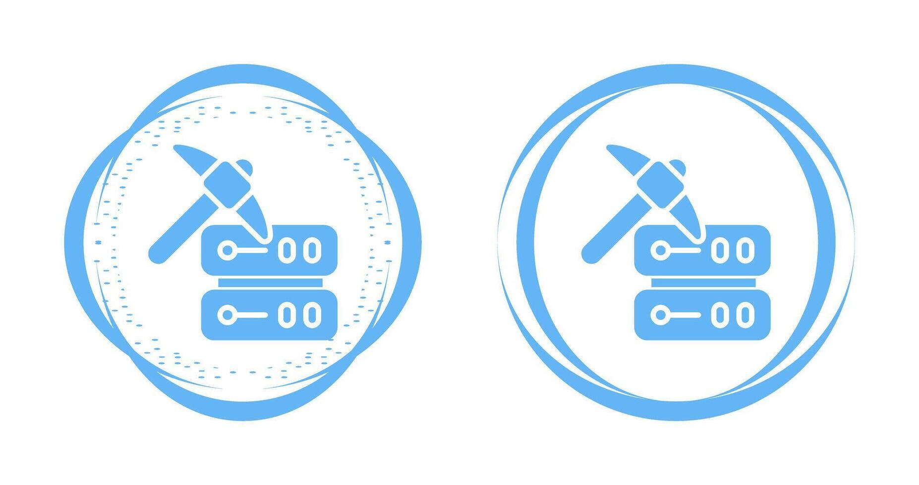 icono de vector de minería de datos