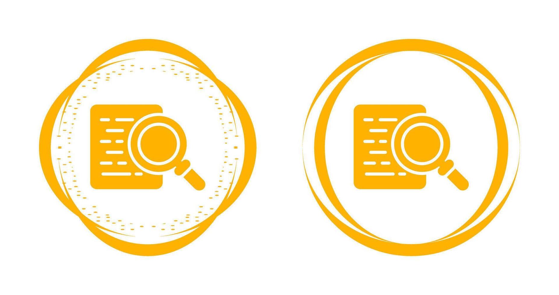Document Search Vector Icon