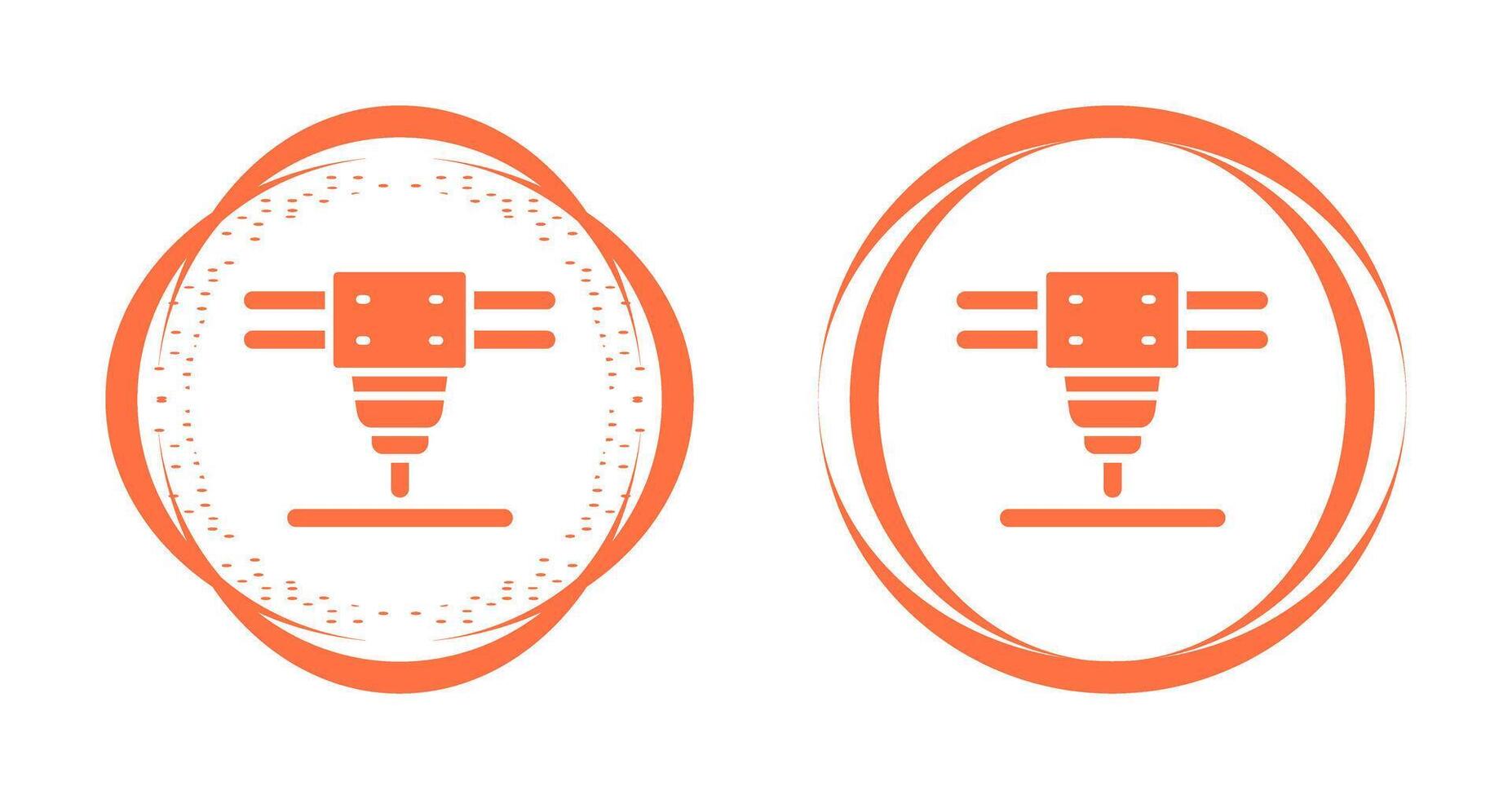Laser Cutting Machine Vector Icon