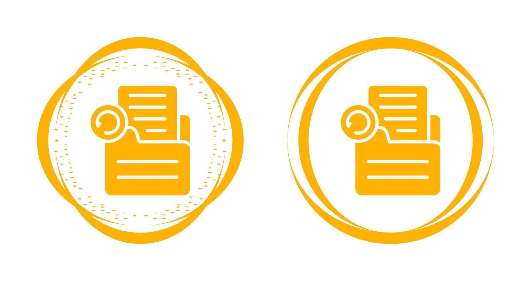 Document Undo Vector Icon