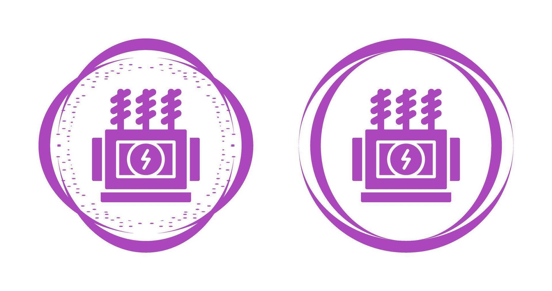 Power Transformer Vector Icon
