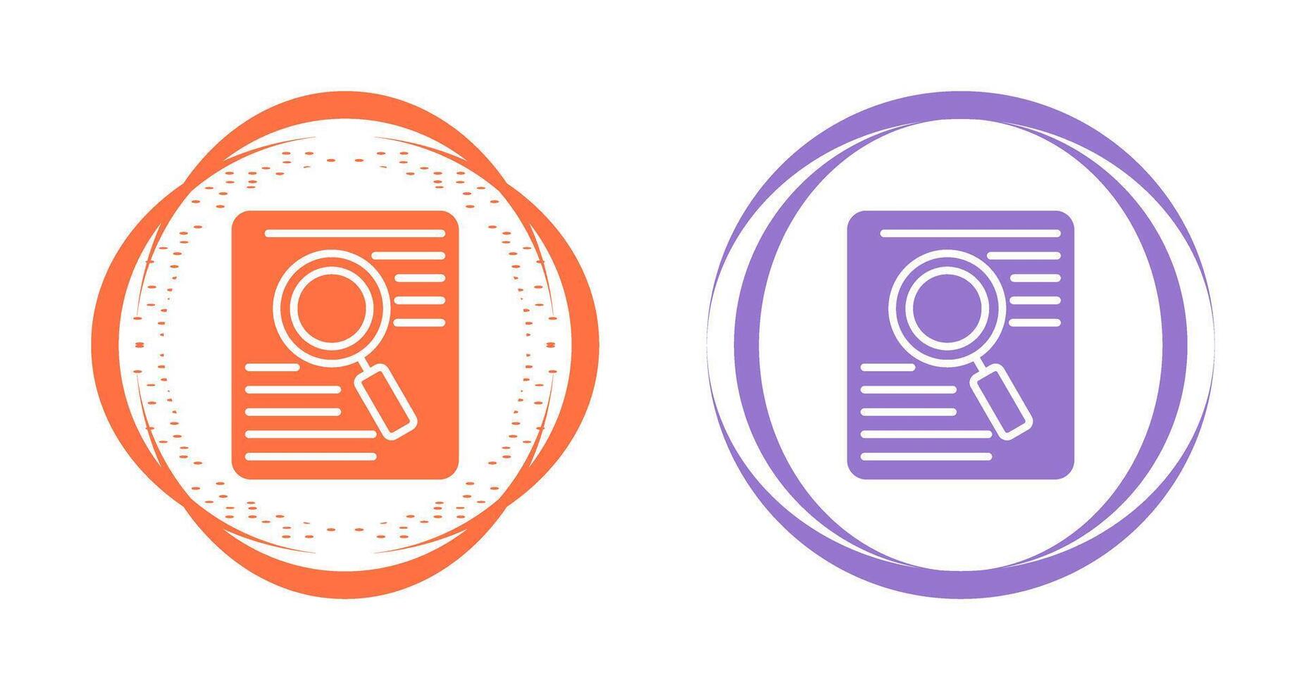 Document Search Vector Icon