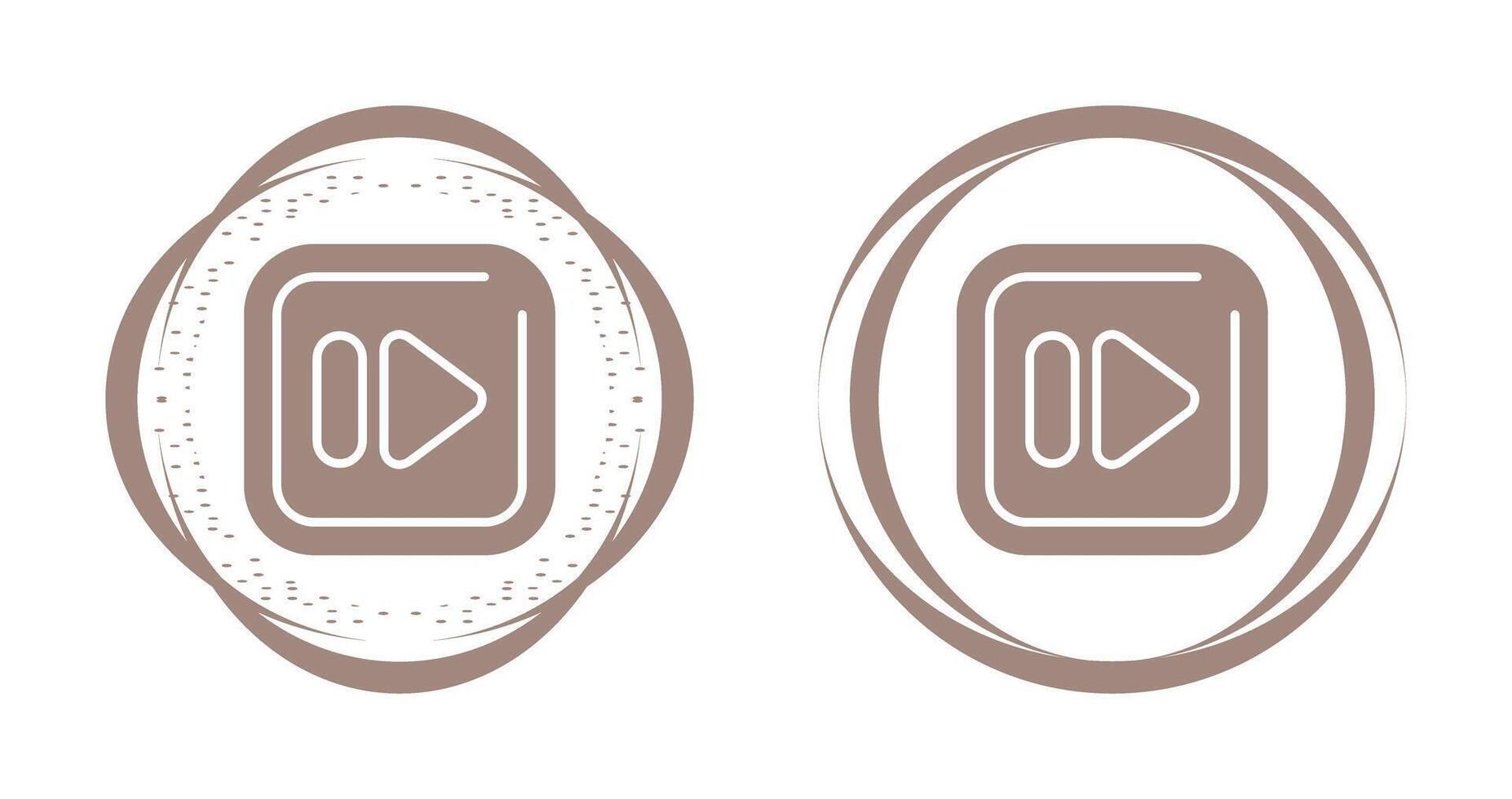 Fast Forward Square Vector Icon