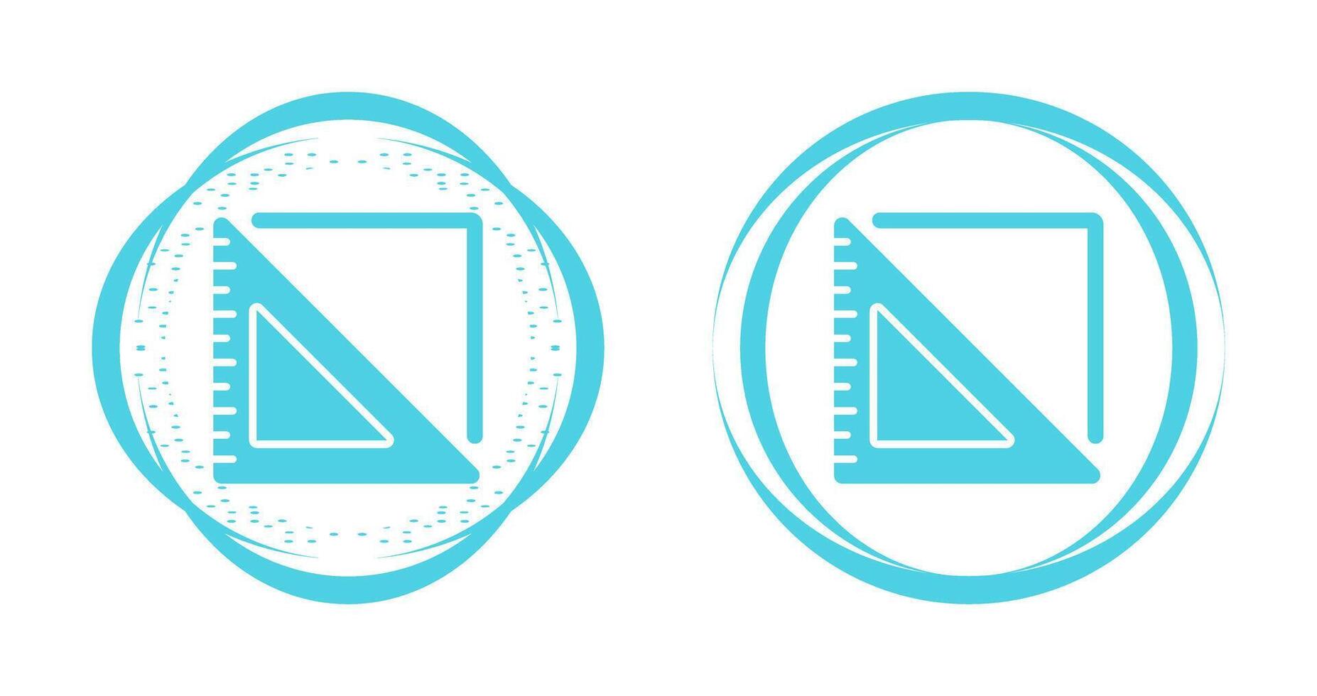 Triangular Ruler Vector Icon
