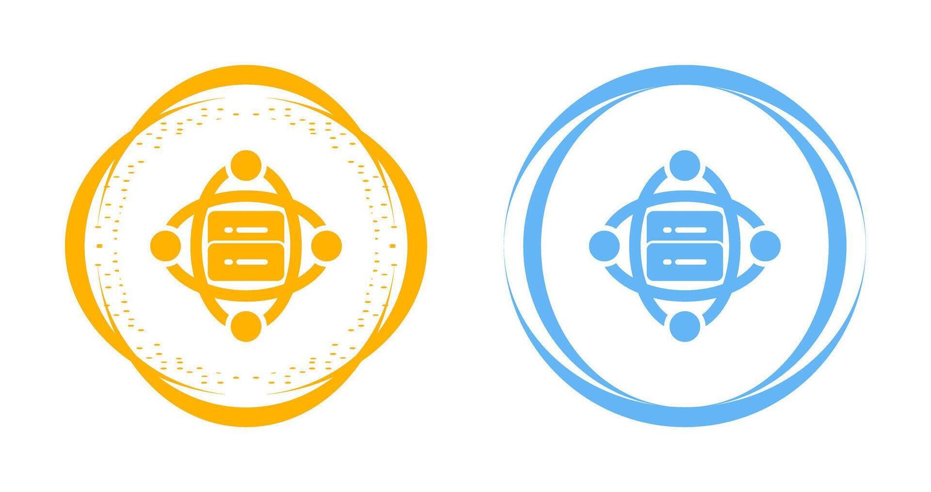 Cluster Server Vector Icon