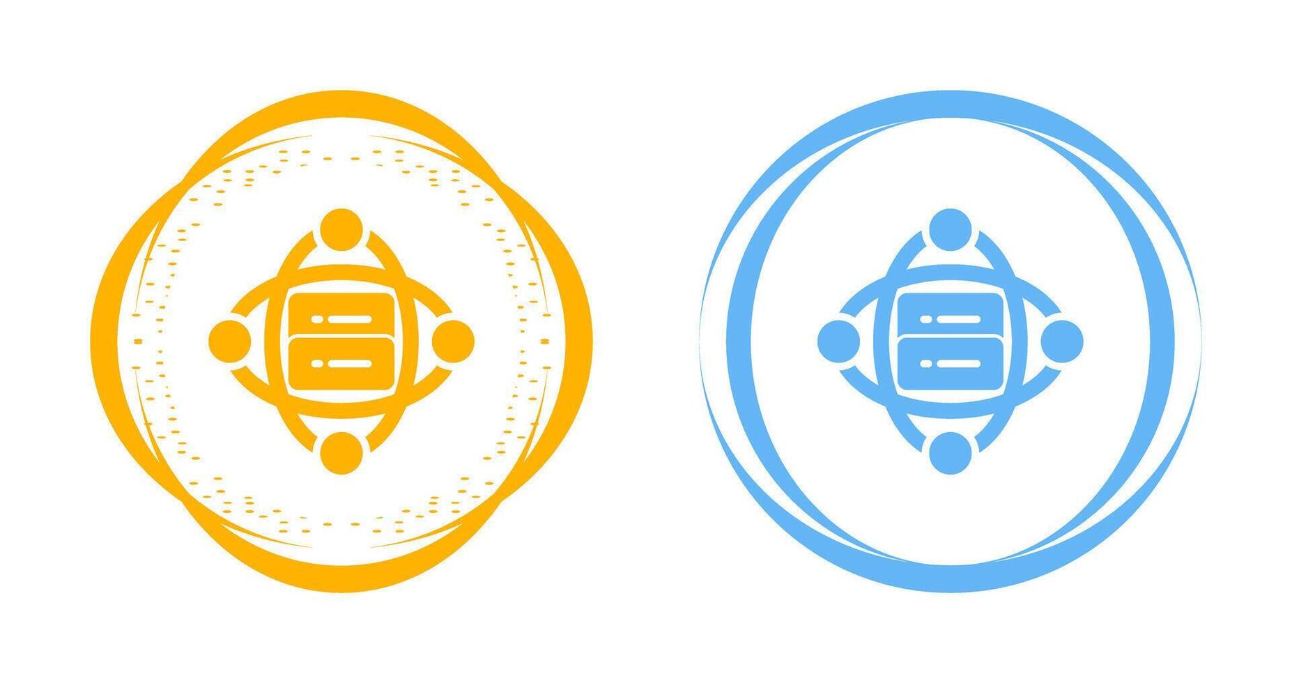 Cluster Server Vector Icon