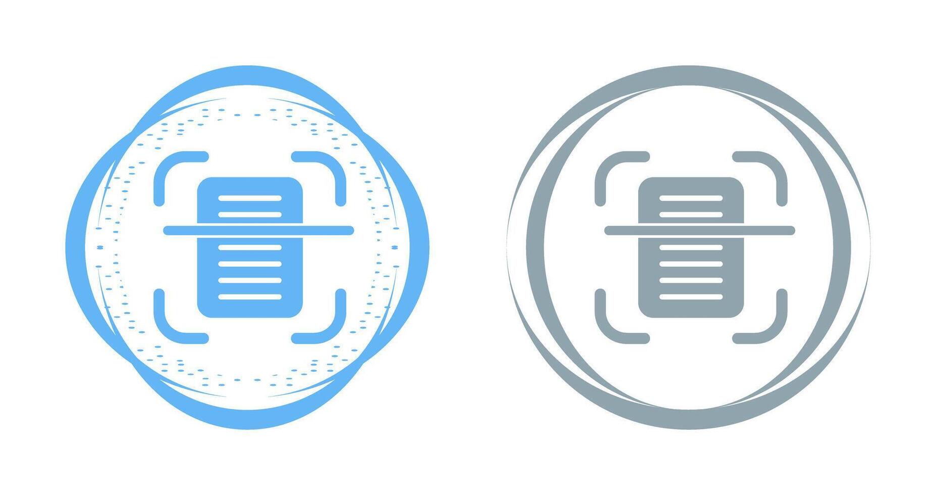 Document Scanning Vector Icon
