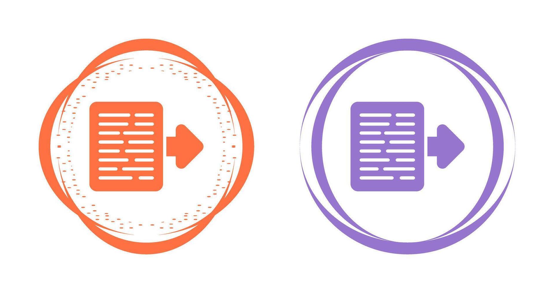 Document Export Vector Icon