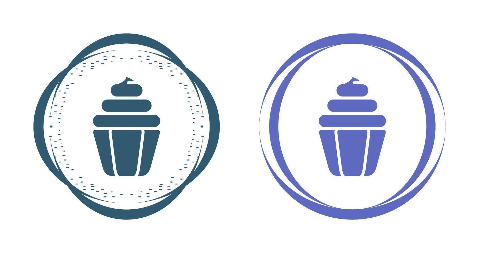 icono de vector de cupcake