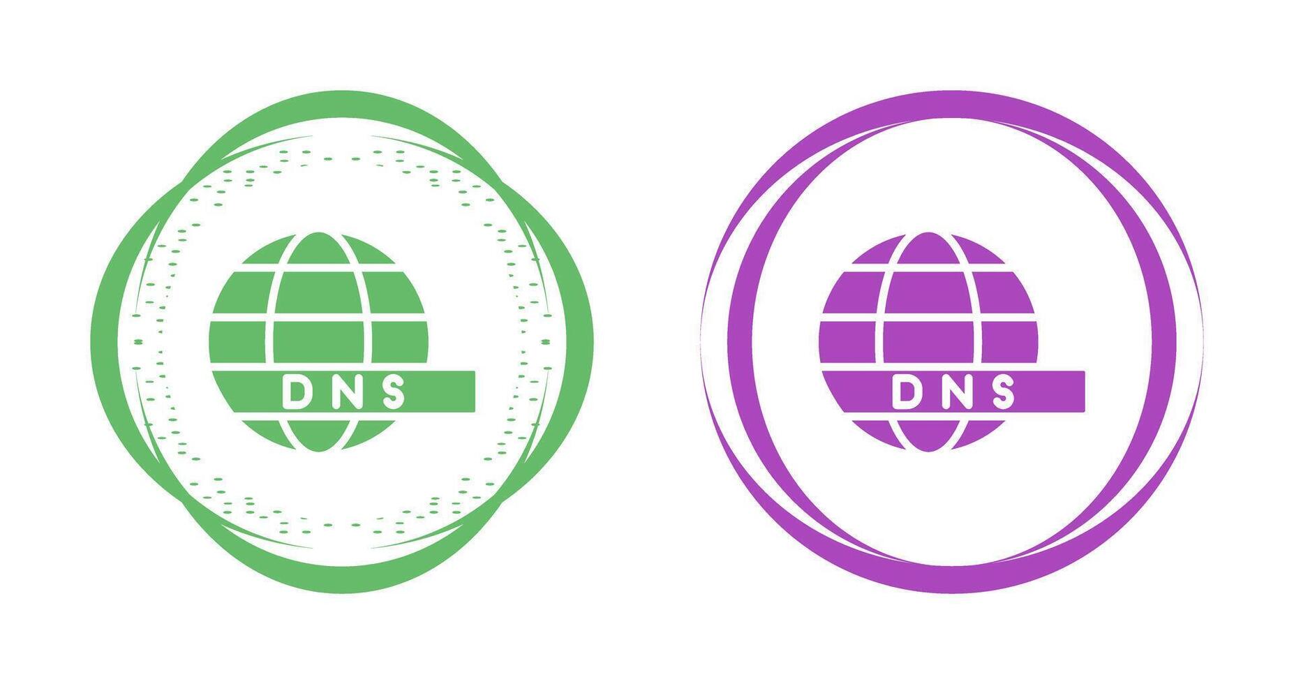 dns servidor vector icono