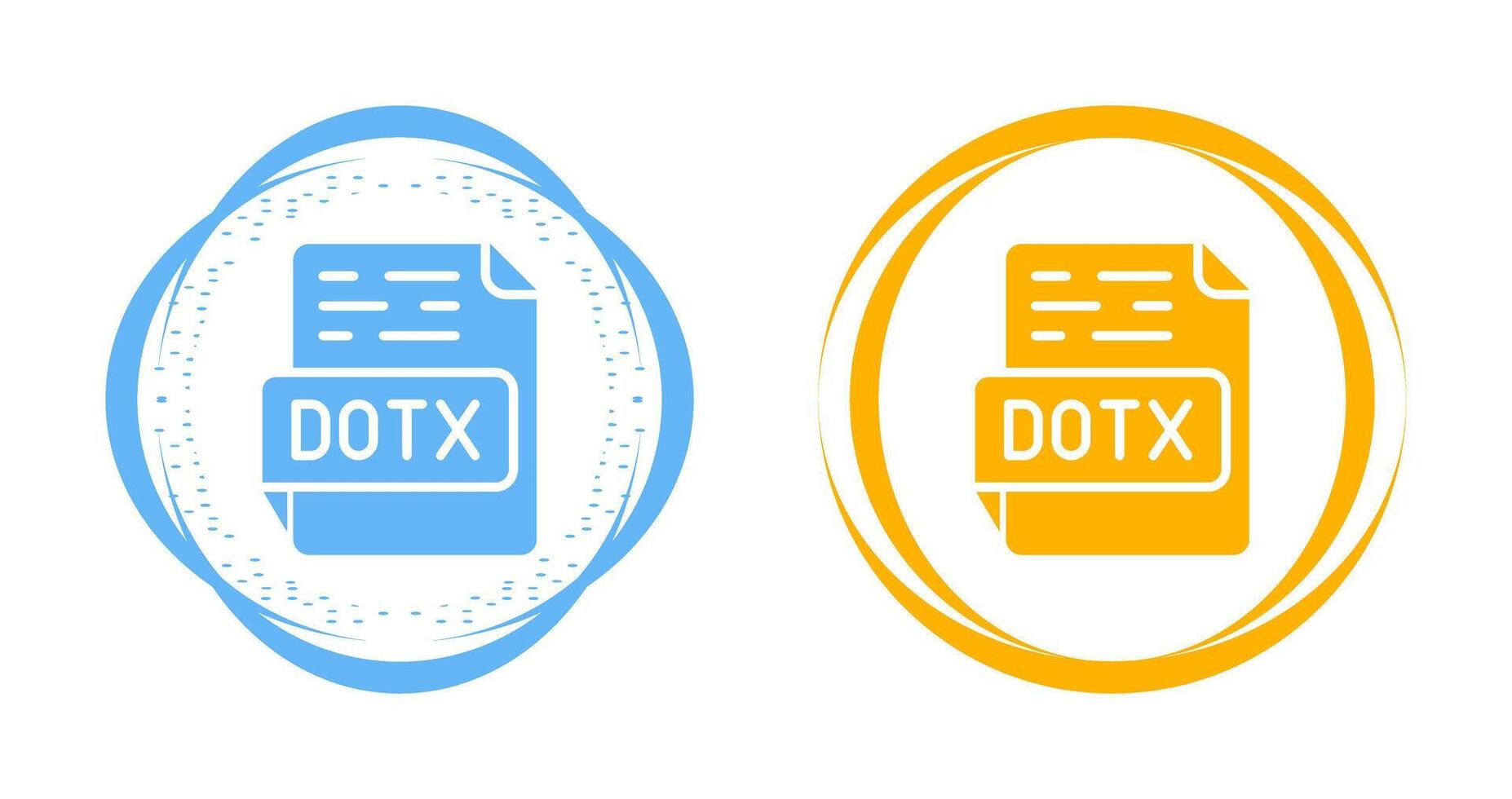 DOTX Vector Icon