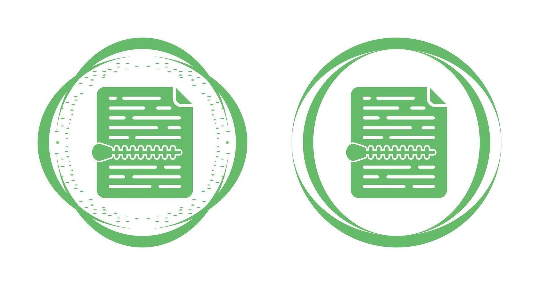 Zip File Vector Icon