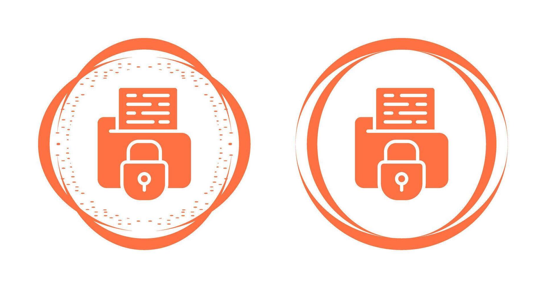 Secure Folder Vector Icon