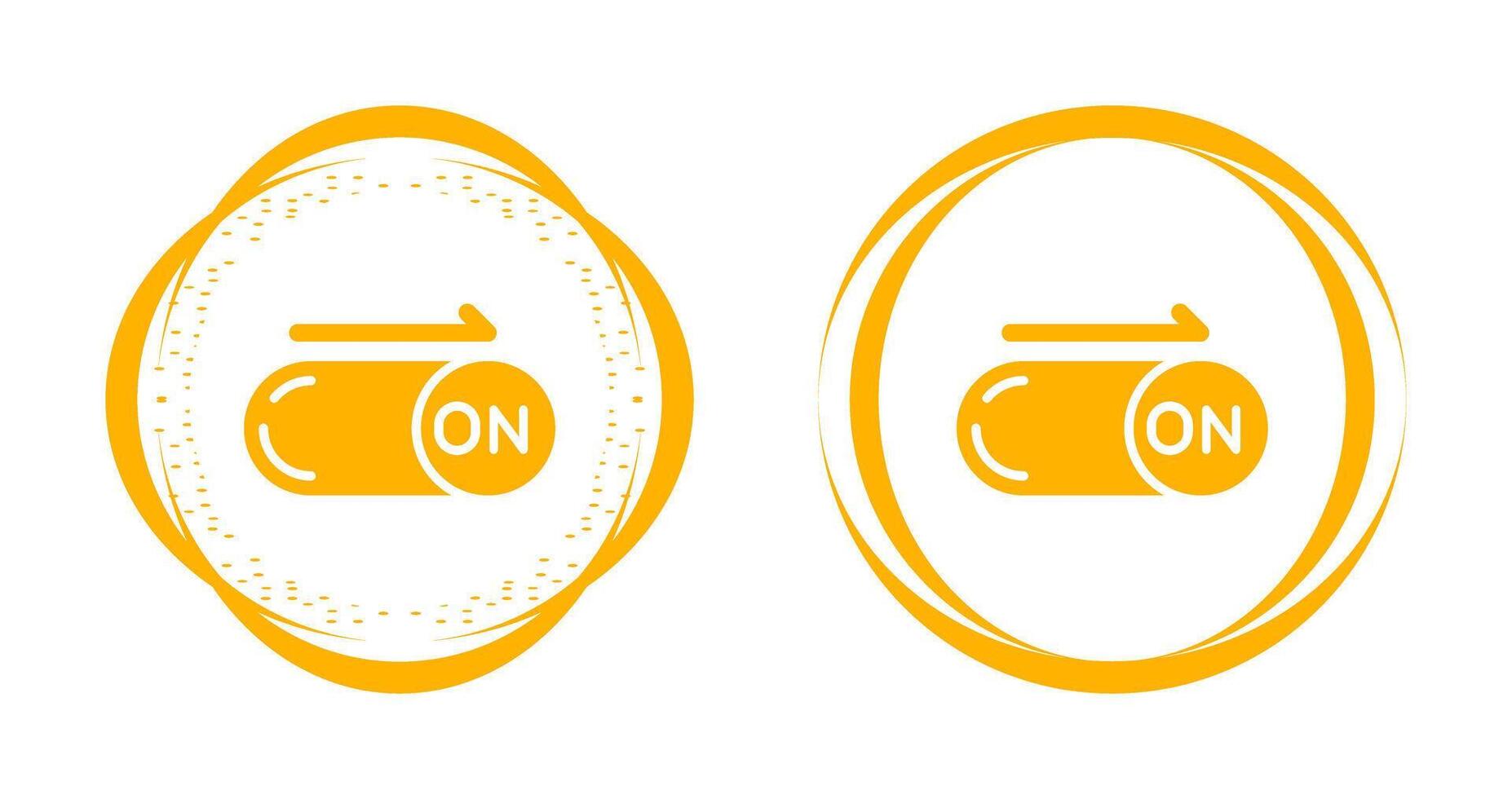 On Button Vector Icon