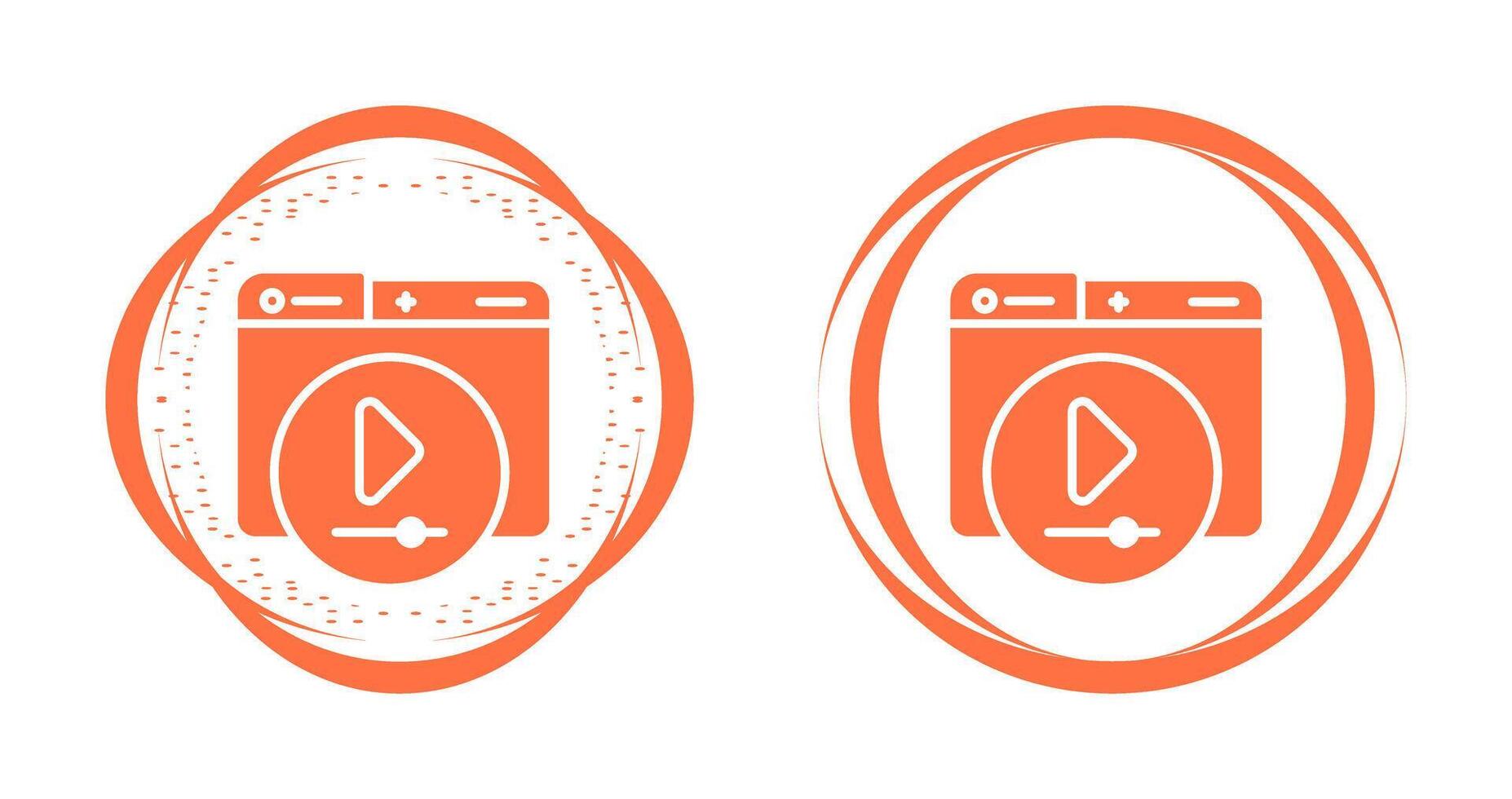 Video Player Vector Icon