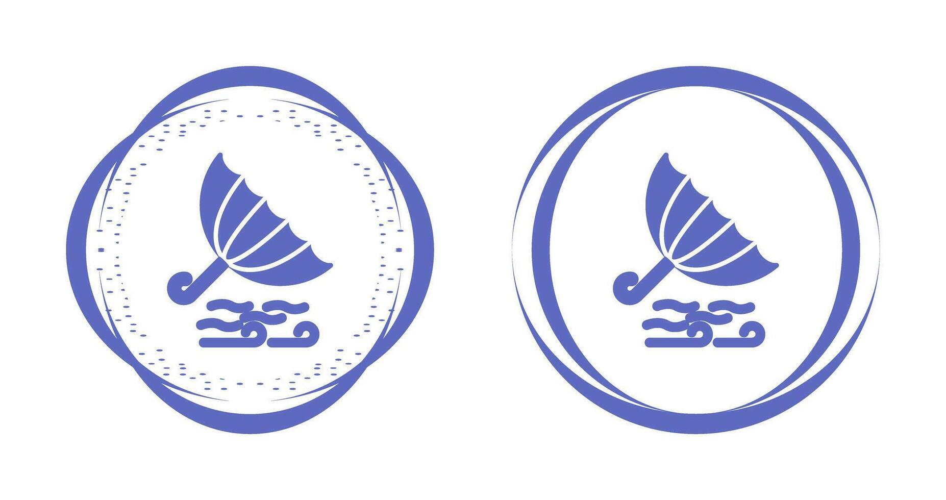 Windy Weather Vector Icon