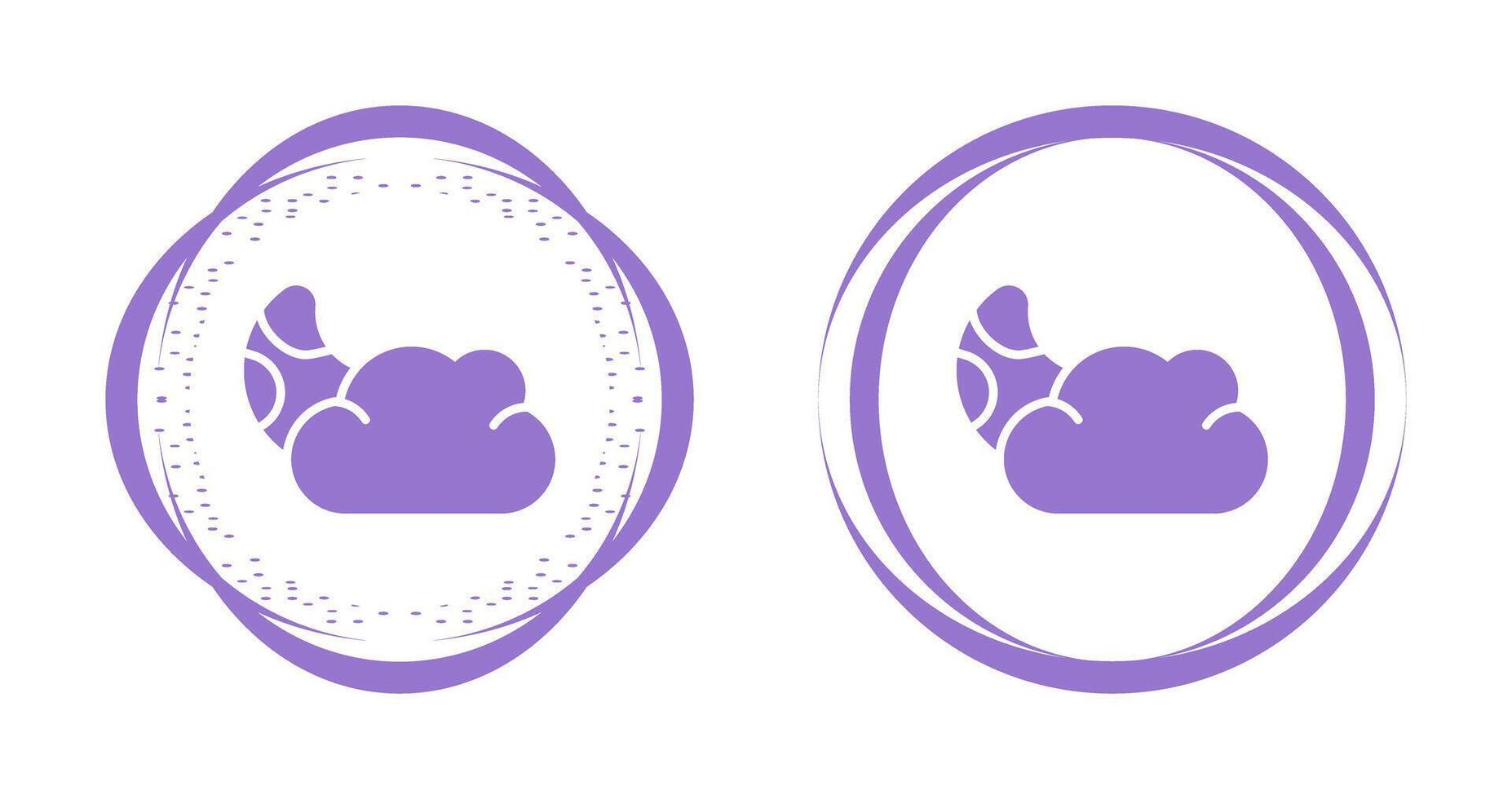 icono de vector de nube