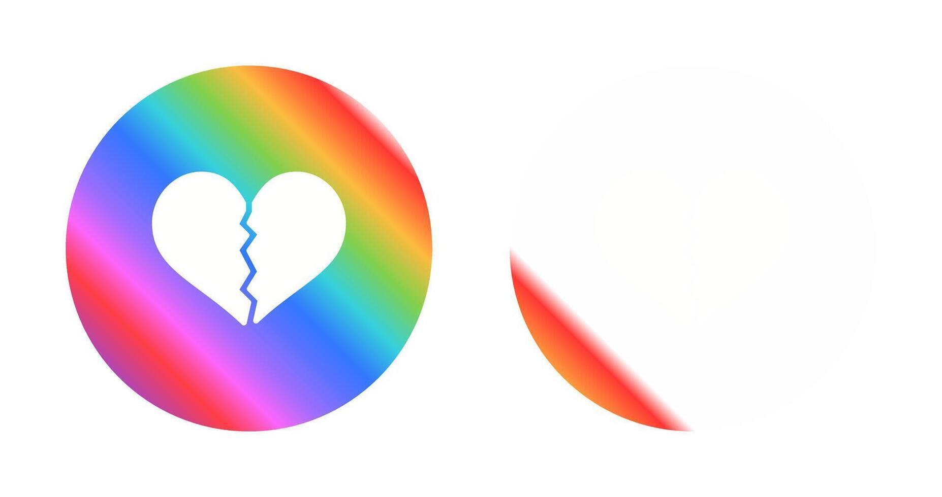 Broken Heart Vector Icon