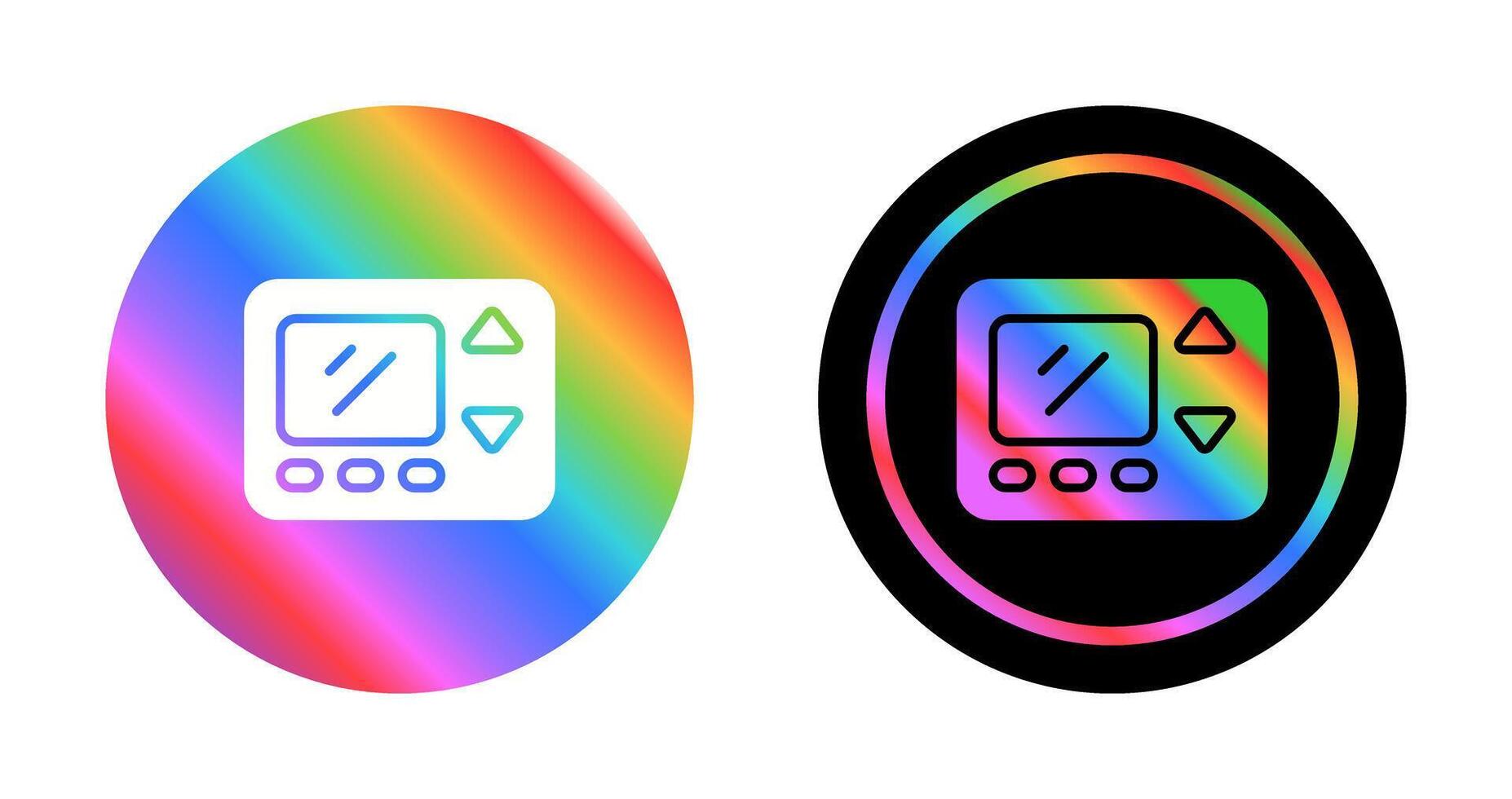 Smart Thermostat Vector Icon