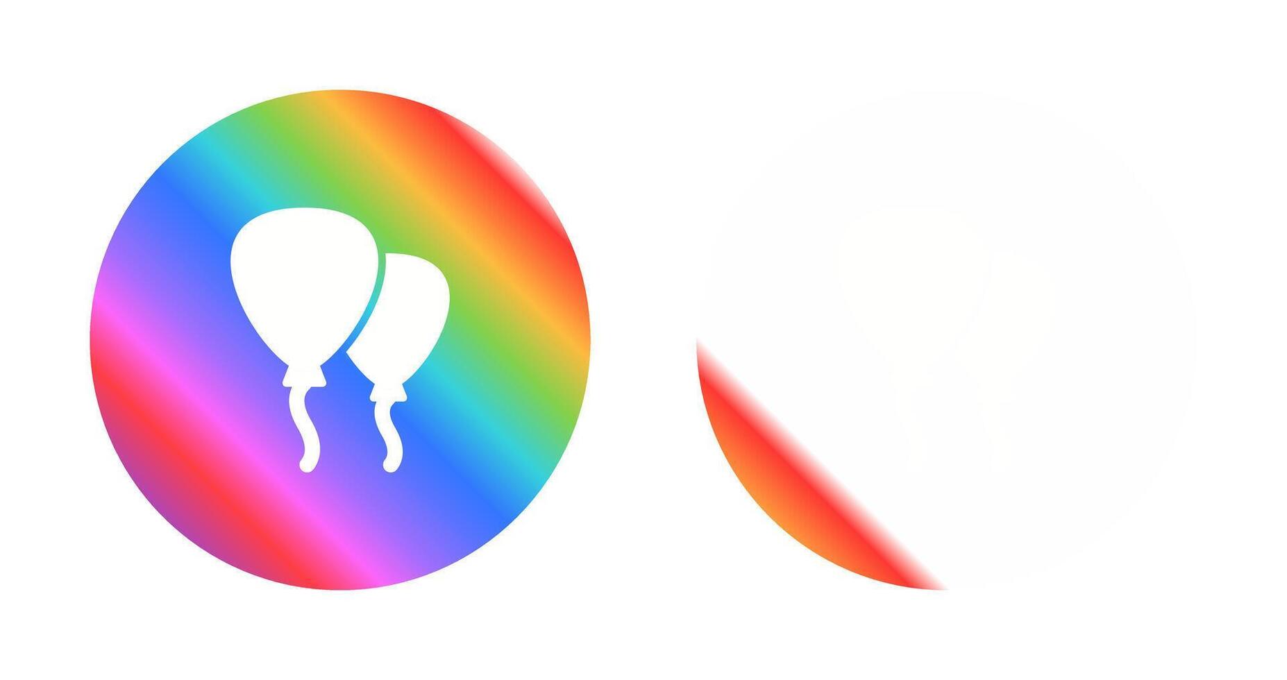 Red balloons Vector Icon