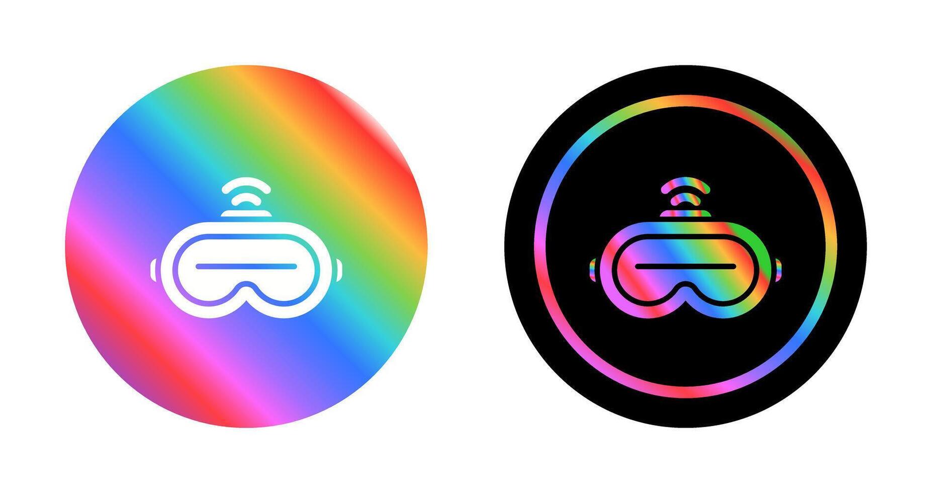 Augmented Reality Headset Vector Icon