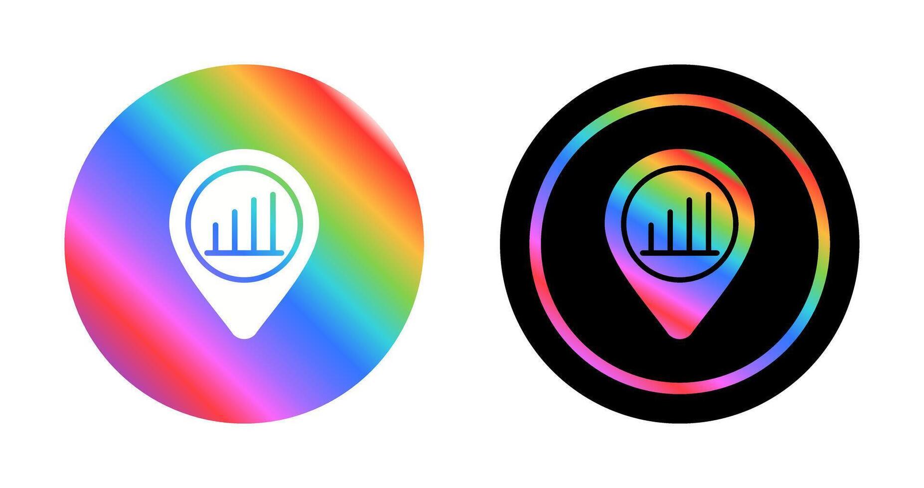 Location Analytics Vector Icon