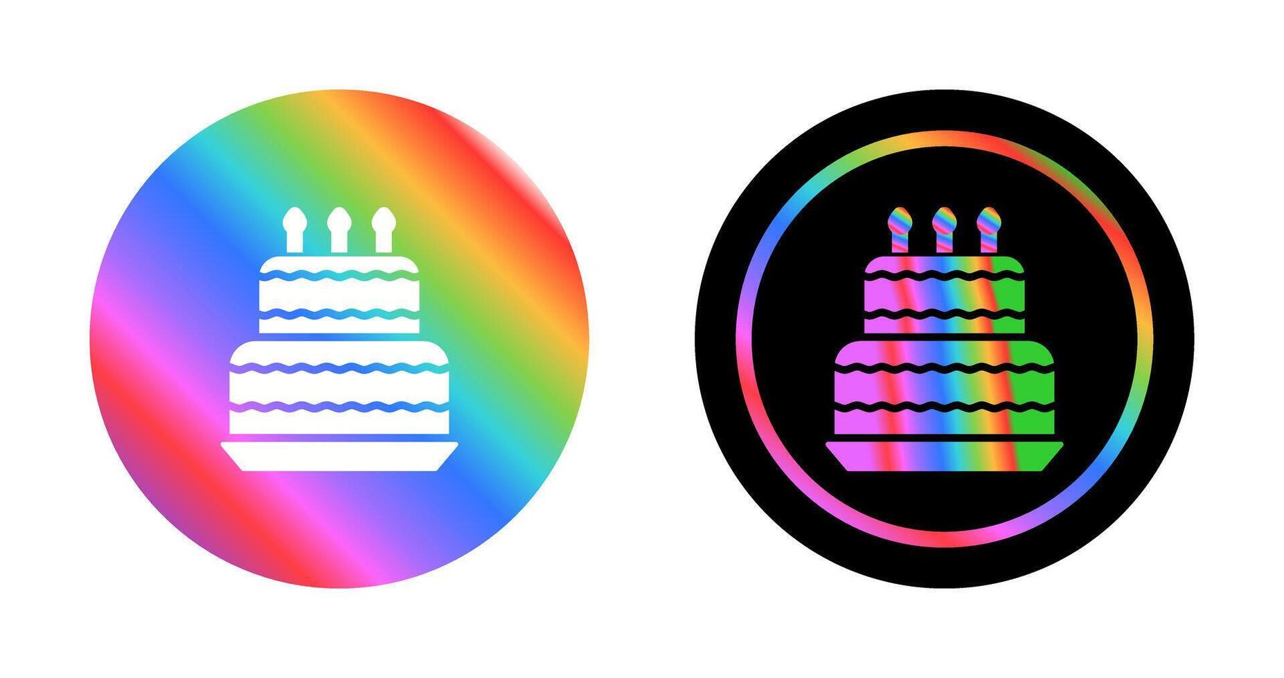Birthday cake Vector Icon
