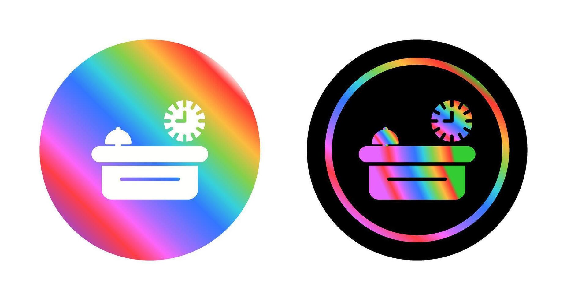 Customer Service Counter Vector Icon