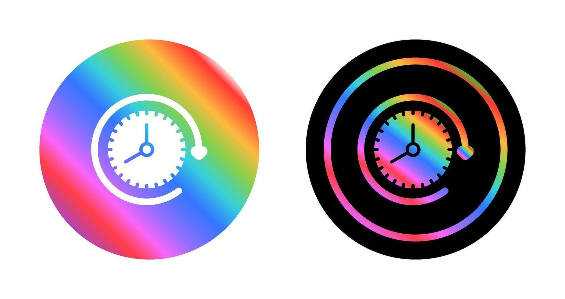 Clock with arrow Vector Icon