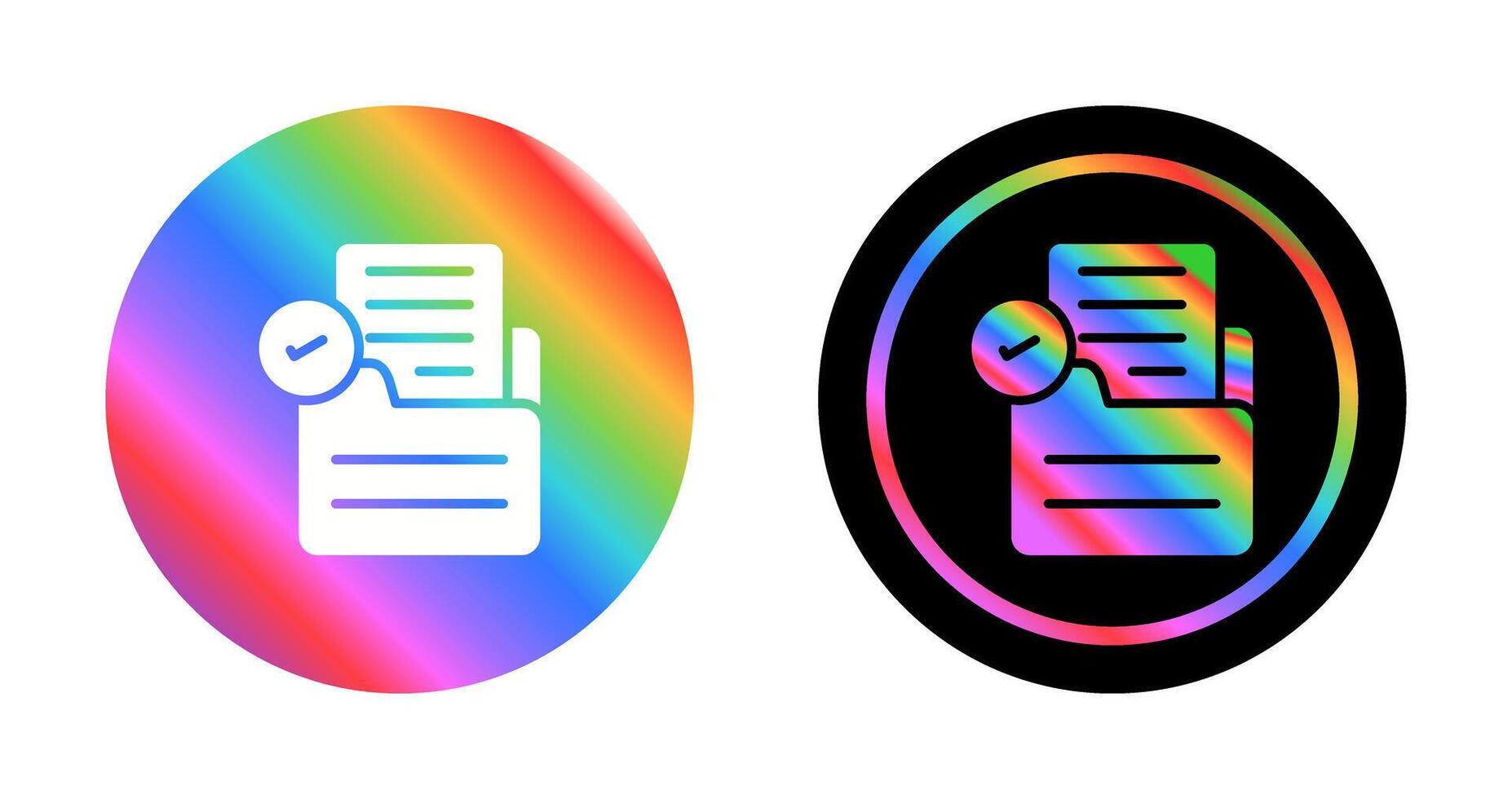 Document Check Vector Icon