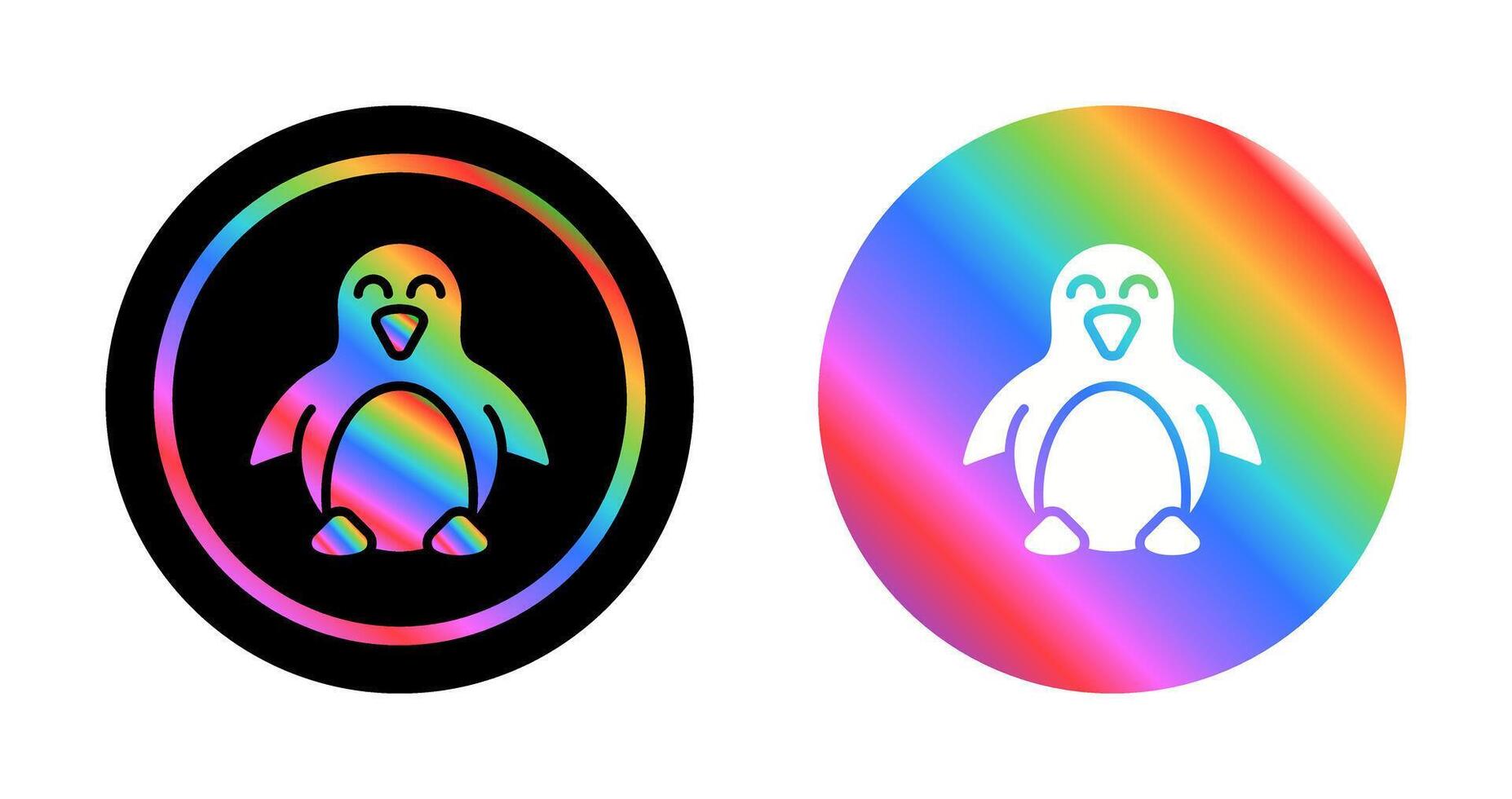 icono de vector de pingüino