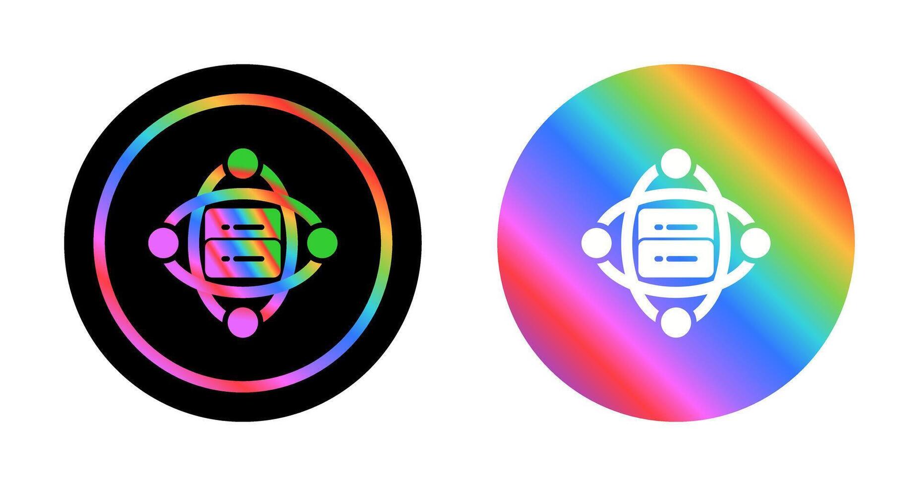Cluster Server Vector Icon
