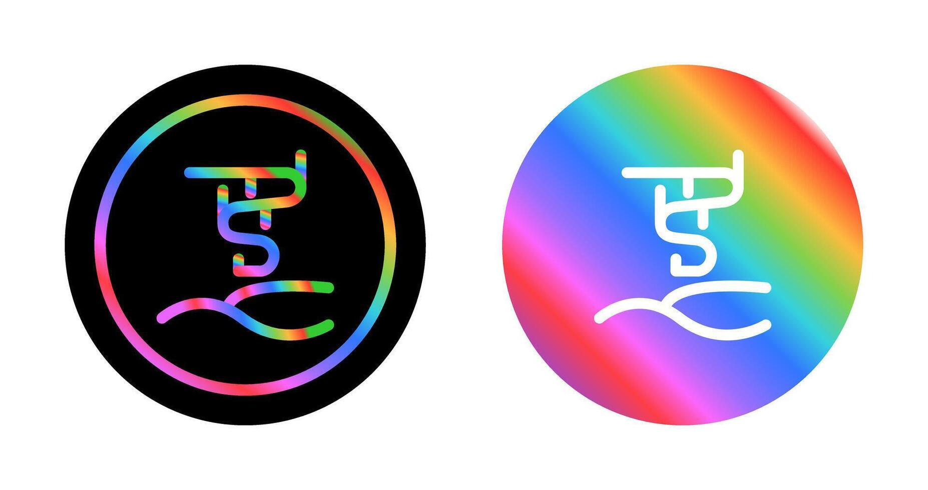 Aurora borealis Vector Icon